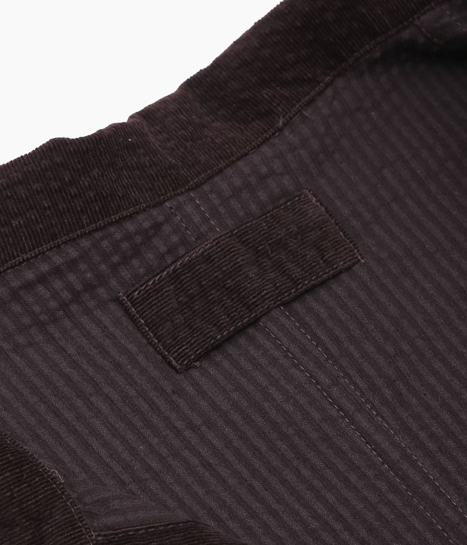 JAMES COWARD ''TRANSPORT SHIRT / RIPPLE CORDUROY'' (DARK BROWN)