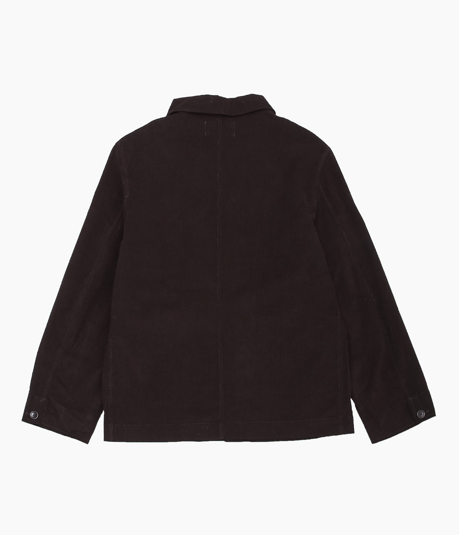 JAMES COWARD ''TRANSPORT SHIRT / RIPPLE CORDUROY'' (DARK BROWN)
