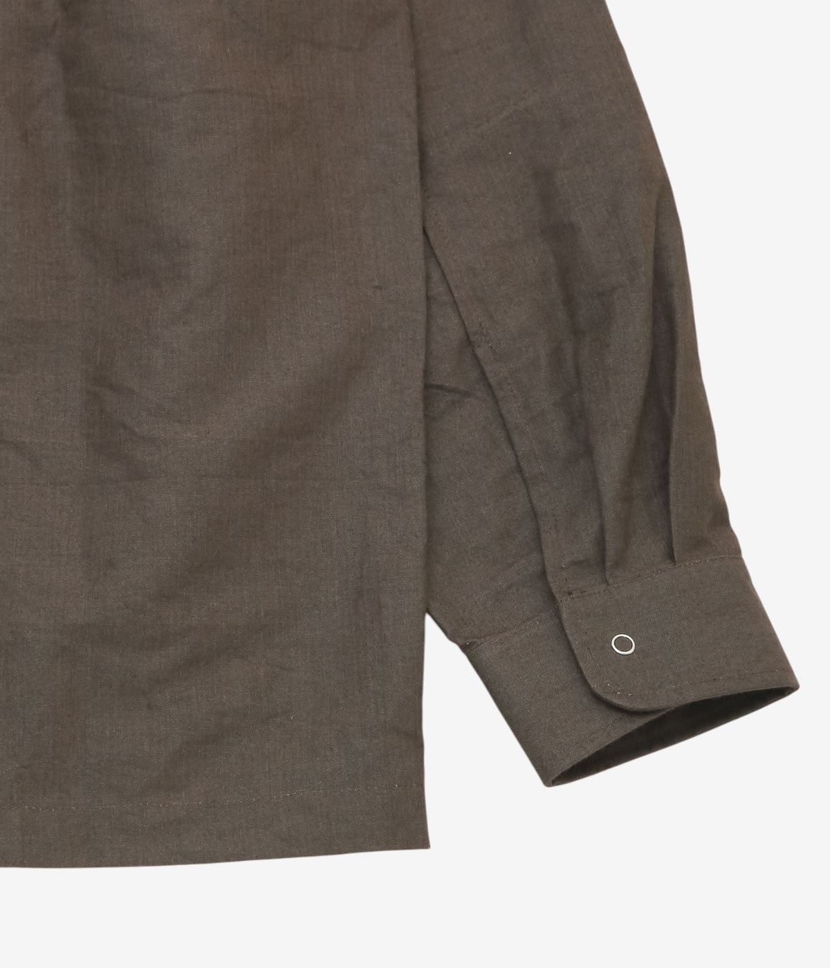 JAMES COWARD ''WORKSHOP SHIRT| LINEN WASHI'' (DARK BROWN)