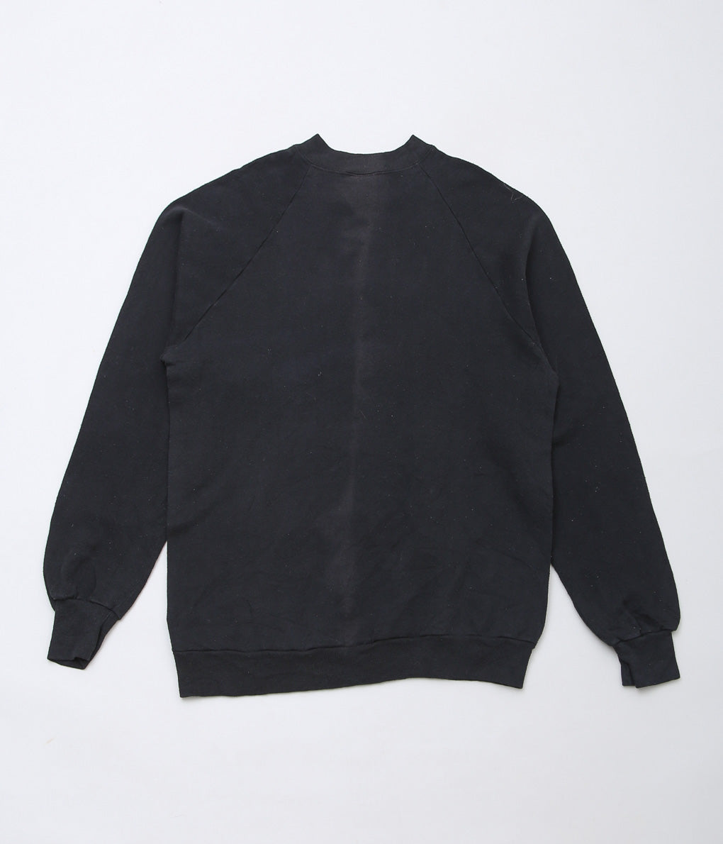 USED&VINTAGE ''JERZEES "KANSAS" SWEATSHIRT'' (BLACK)
