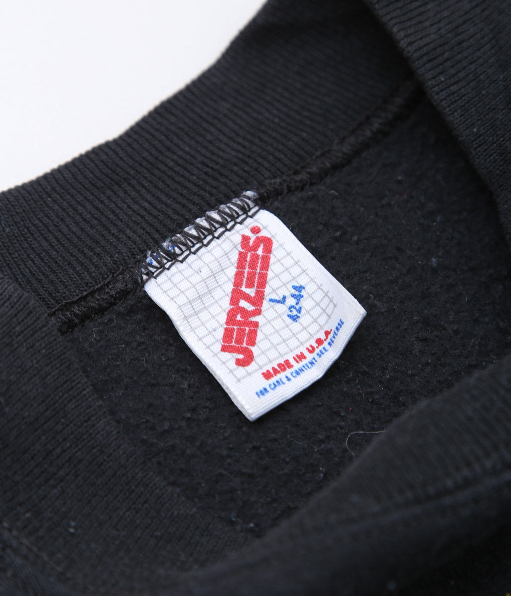 USED&VINTAGE ''JERZEES "KANSAS" SWEATSHIRT'' (BLACK)