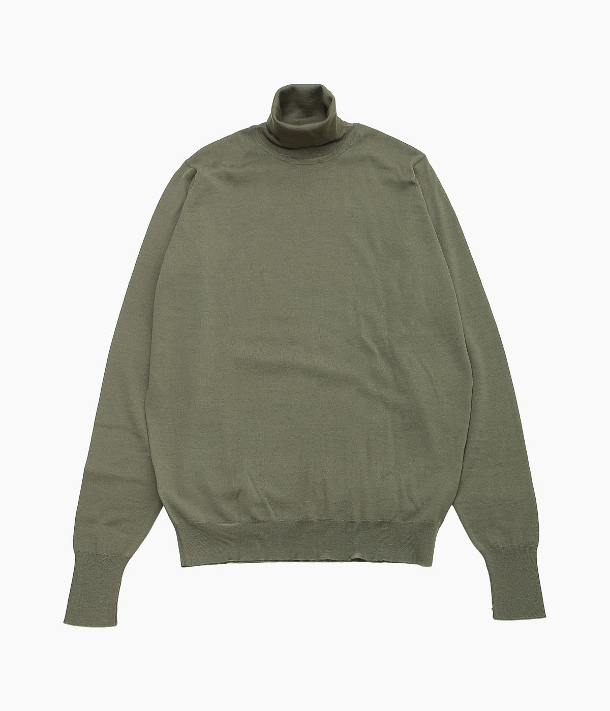 【美品/ウール100%】JOHN SMEDLEY ヘンリーネック ニット カーキ JOHN SMEDLEY ''RICHARDS'' (MANSFIELD GREEN) – THE STORE BY MAIDENS