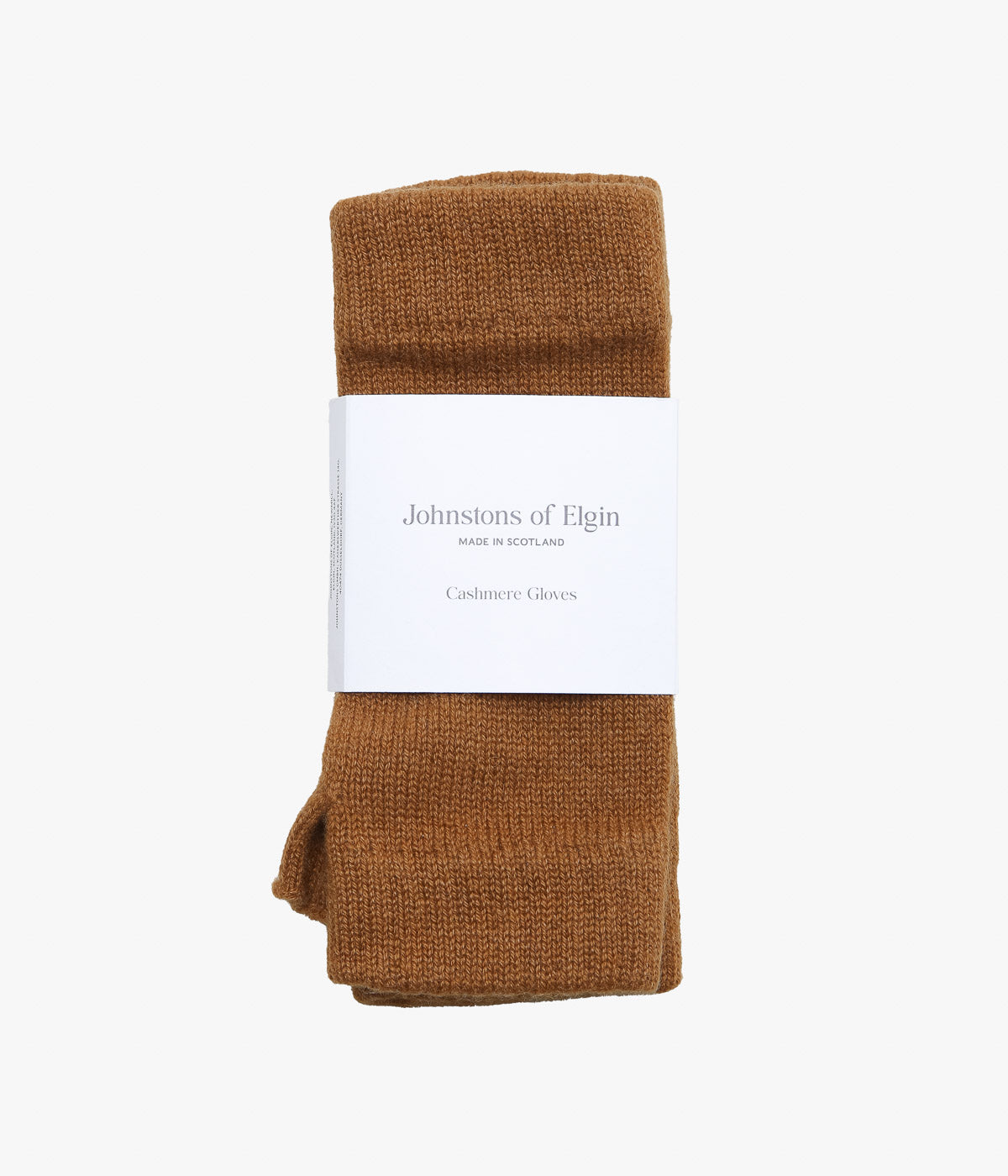 JOHNSTONS ''KNIT WRISTWARM'' (DARK CAMEL)