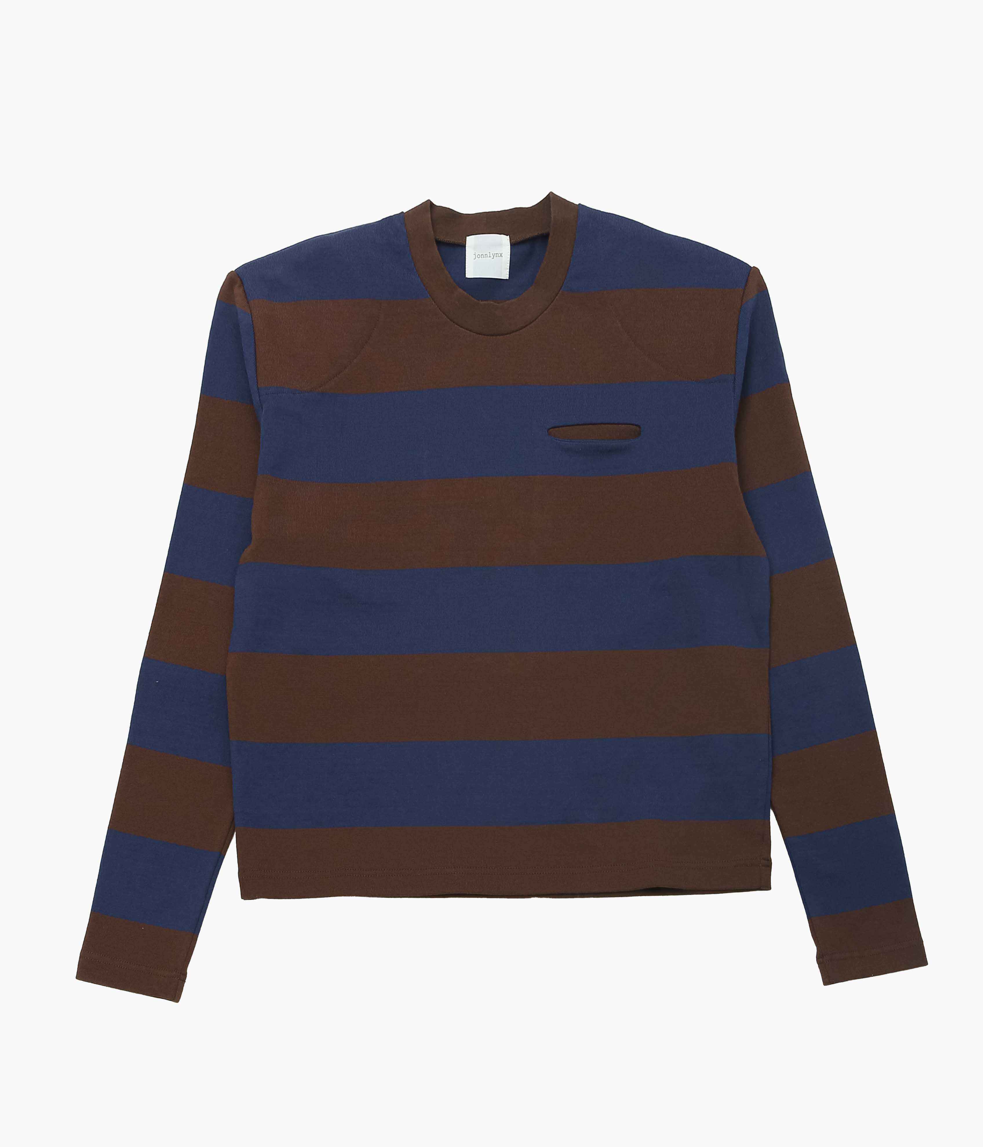 JONNLYNX ''BORDER POCKET TEE'' (NAVY×BROWN） – THE STORE BY MAIDENS
