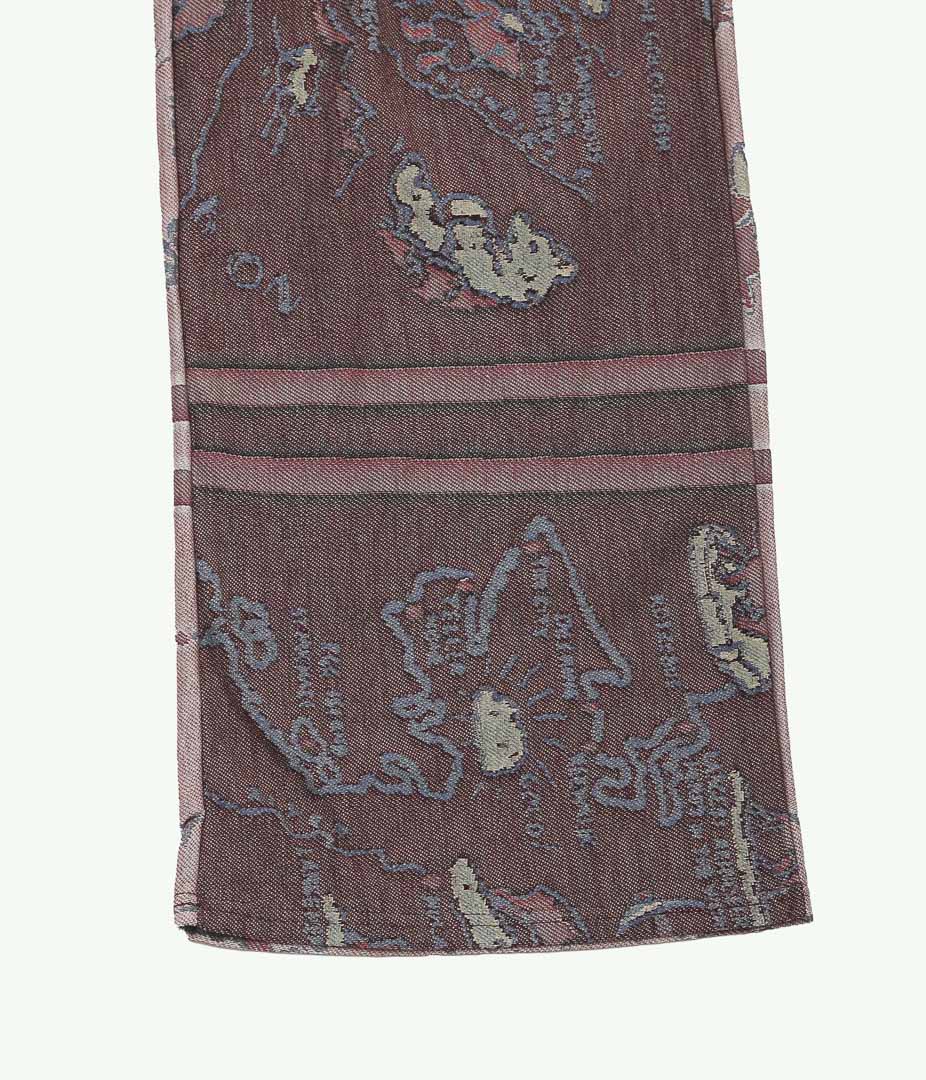 JONNLYNX ''SOUVENIR MAP PANTS'' (BOURDEAX PINK MIX)