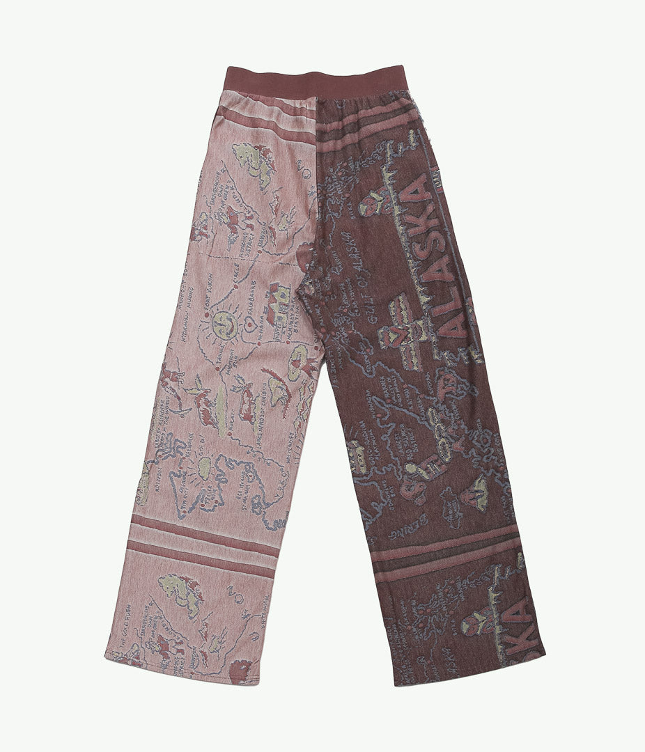JONNLYNX ''SOUVENIR MAP PANTS'' (BOURDEAX PINK MIX)