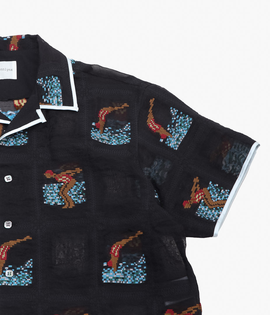 JONNLYNX ''SWIMMING GIRL SHIRTS'' (BLACK)