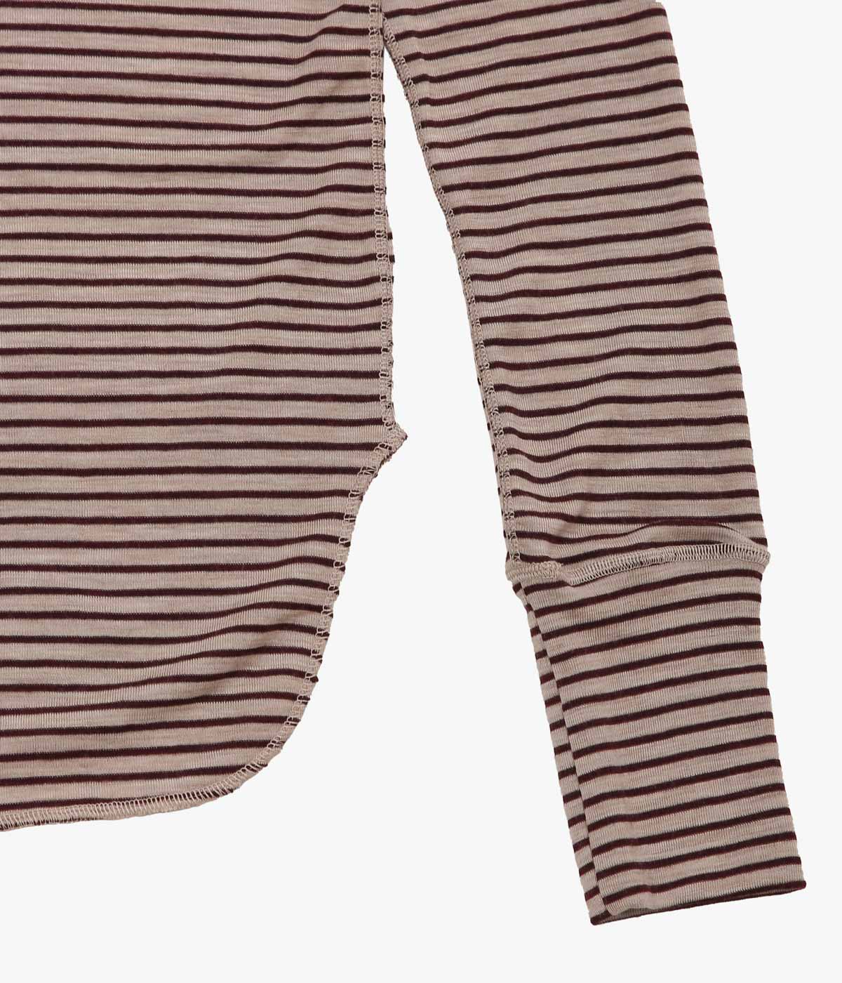 JONNLYNX ''WOOL RIB TEE'' (ENJI×BEIGE)