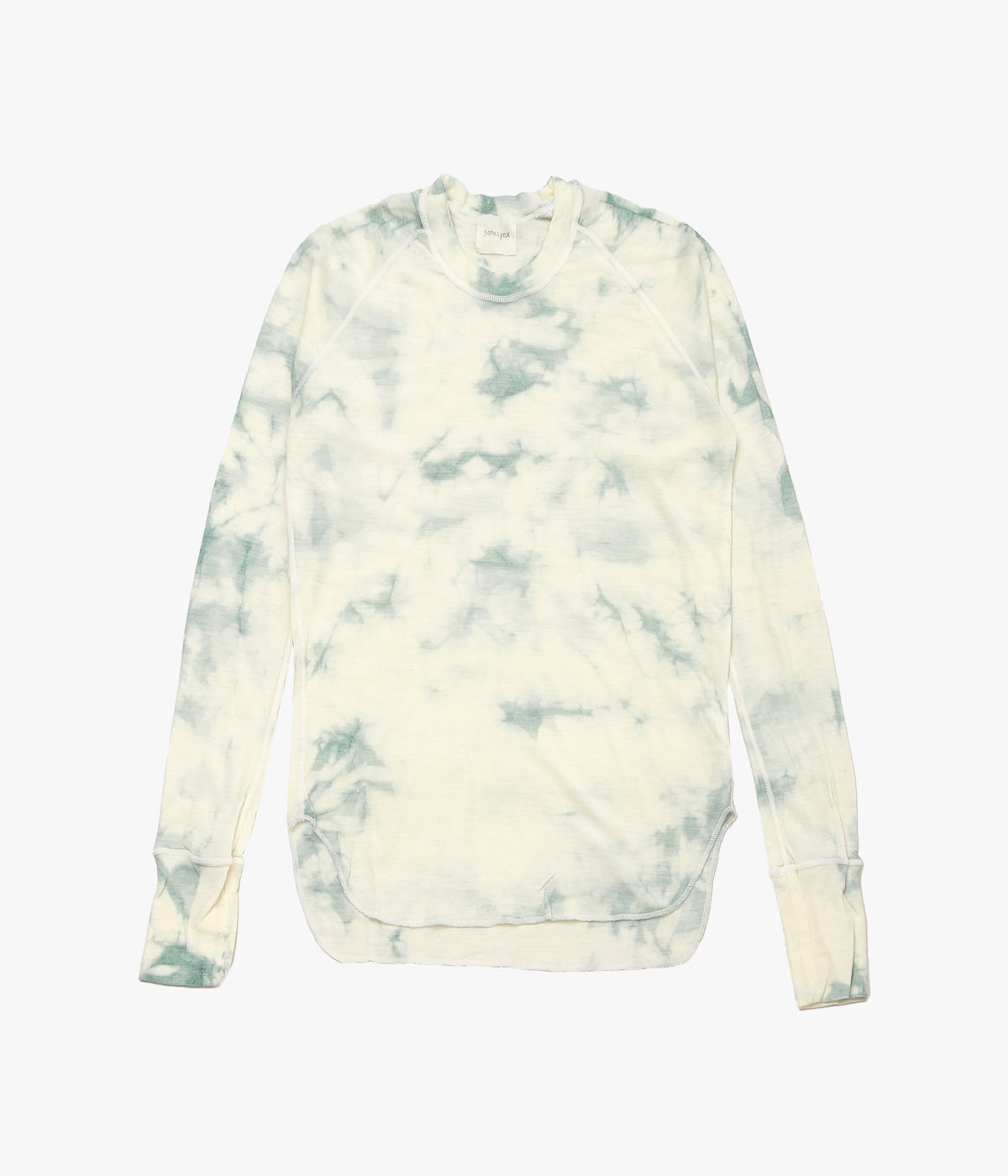 JONNLYNX ''WOOL RIB TEE'' (TIE DYE GREEN)