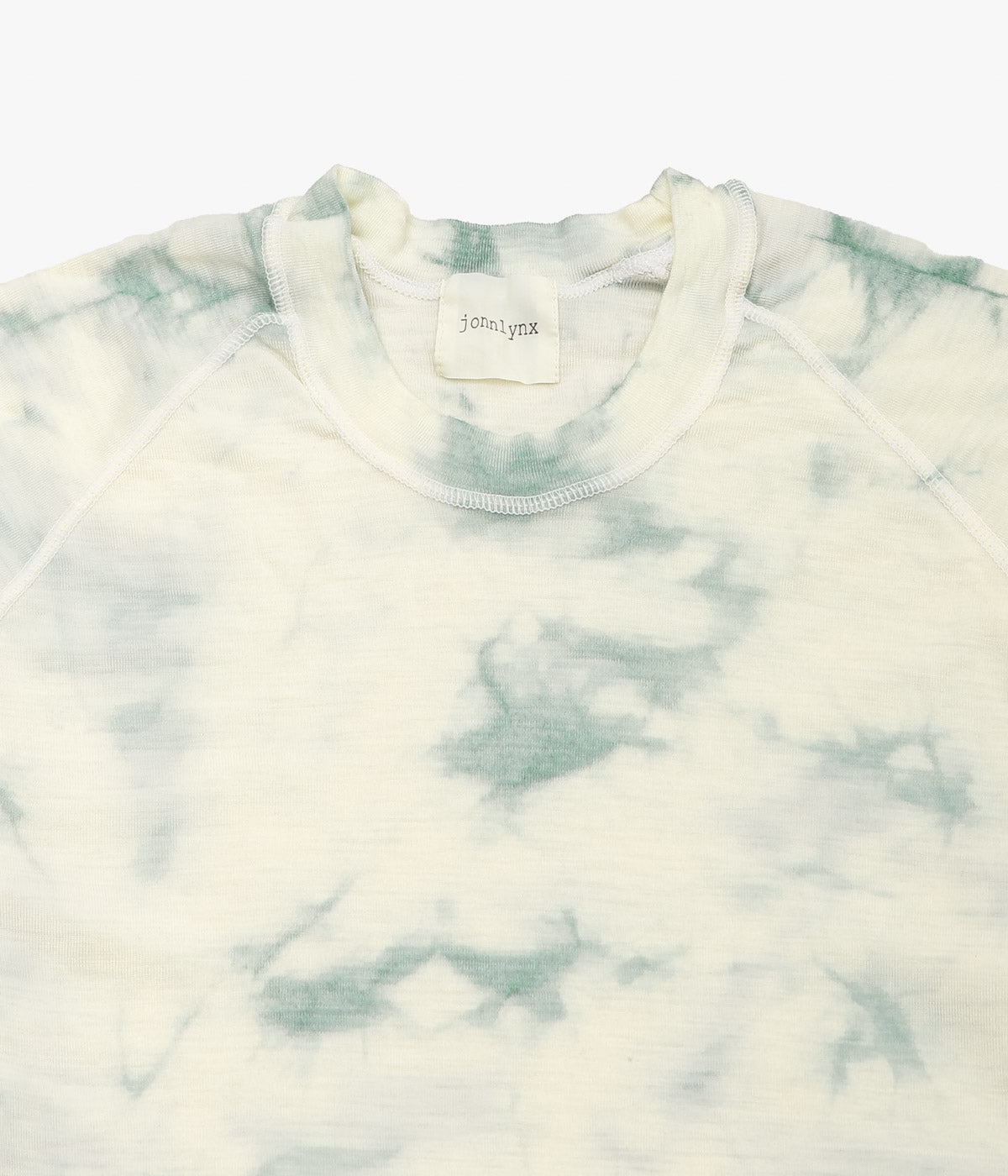 JONNLYNX ''WOOL RIB TEE'' (TIE DYE GREEN)