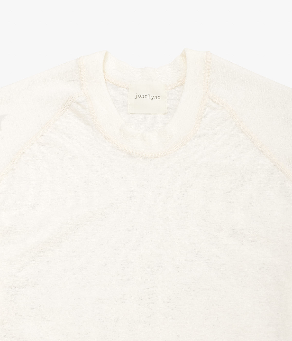 JONNLYNX ''WOOL RIB TEE'' (WHITE)