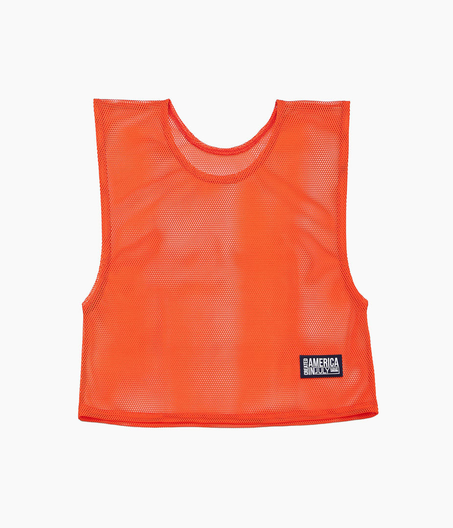 JULY NINE ''BIB MESH VEST MENS'' (ORANGE)