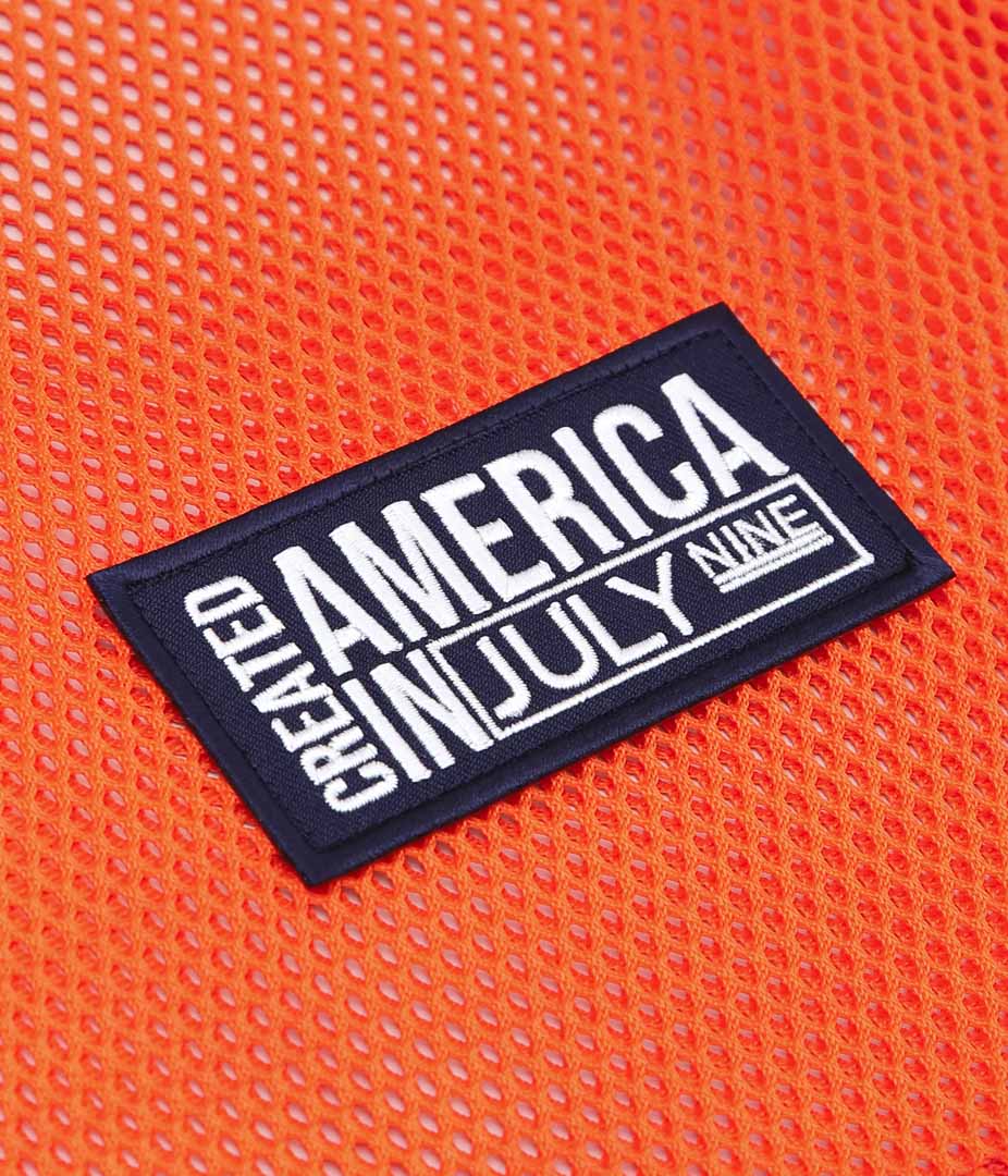 JULY NINE ''BIB MESH VEST MENS'' (ORANGE)