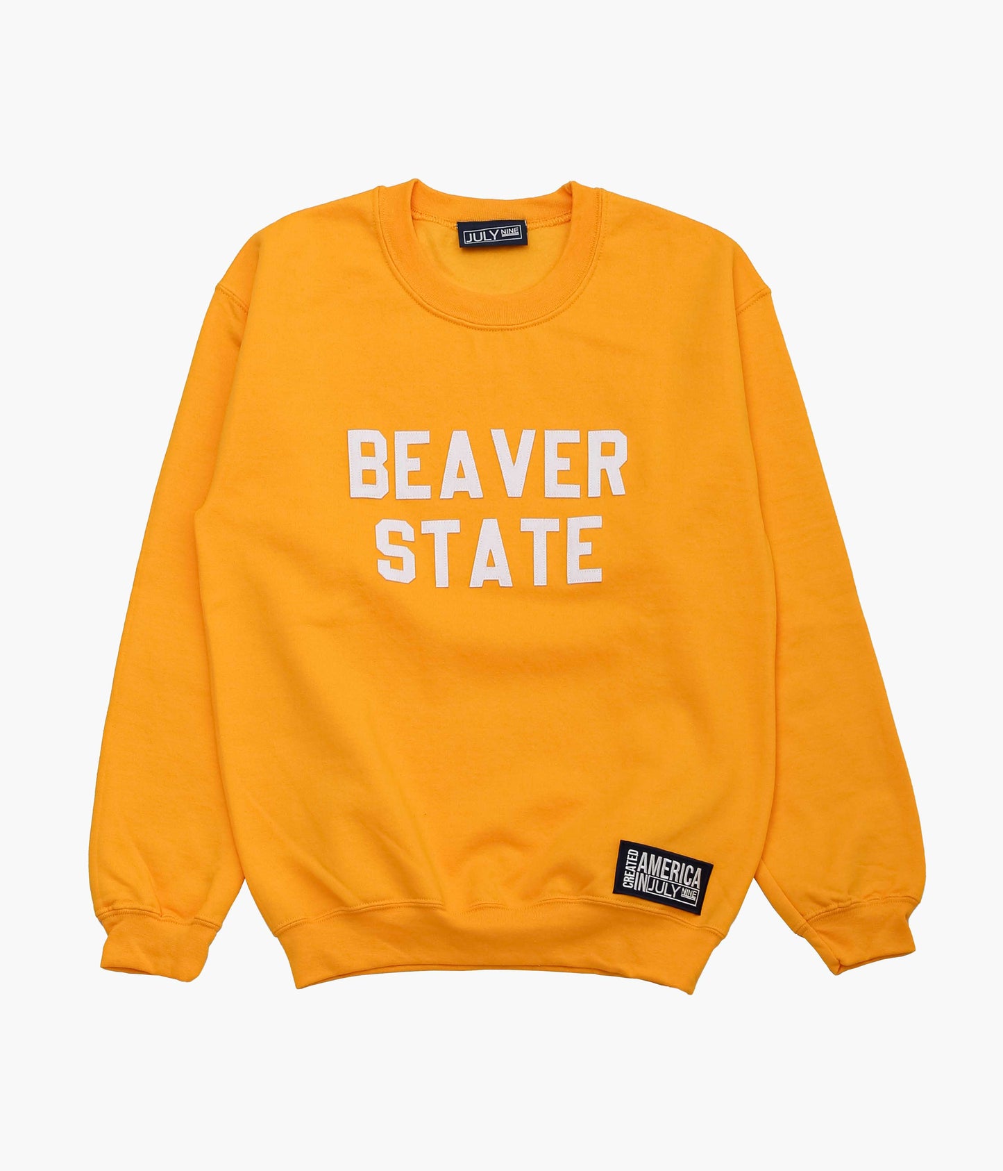 JULY NINE ''LETTERD SWEAT / BEAVER STATE'' (GOLD)