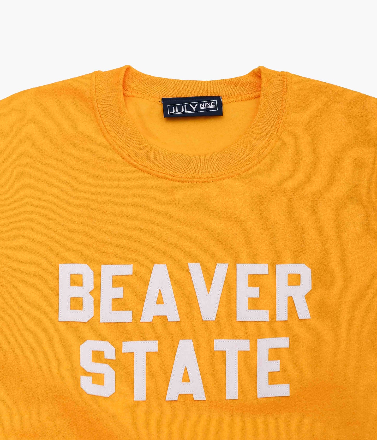 JULY NINE ''LETTERD SWEAT / BEAVER STATE'' (GOLD)