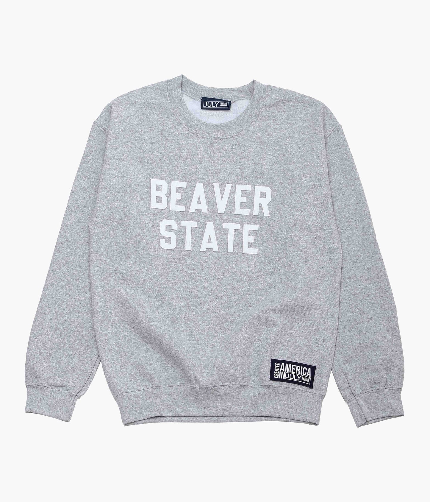 JULY NINE ''LETTERD SWEAT / BEAVER STATE'' (GRAY)