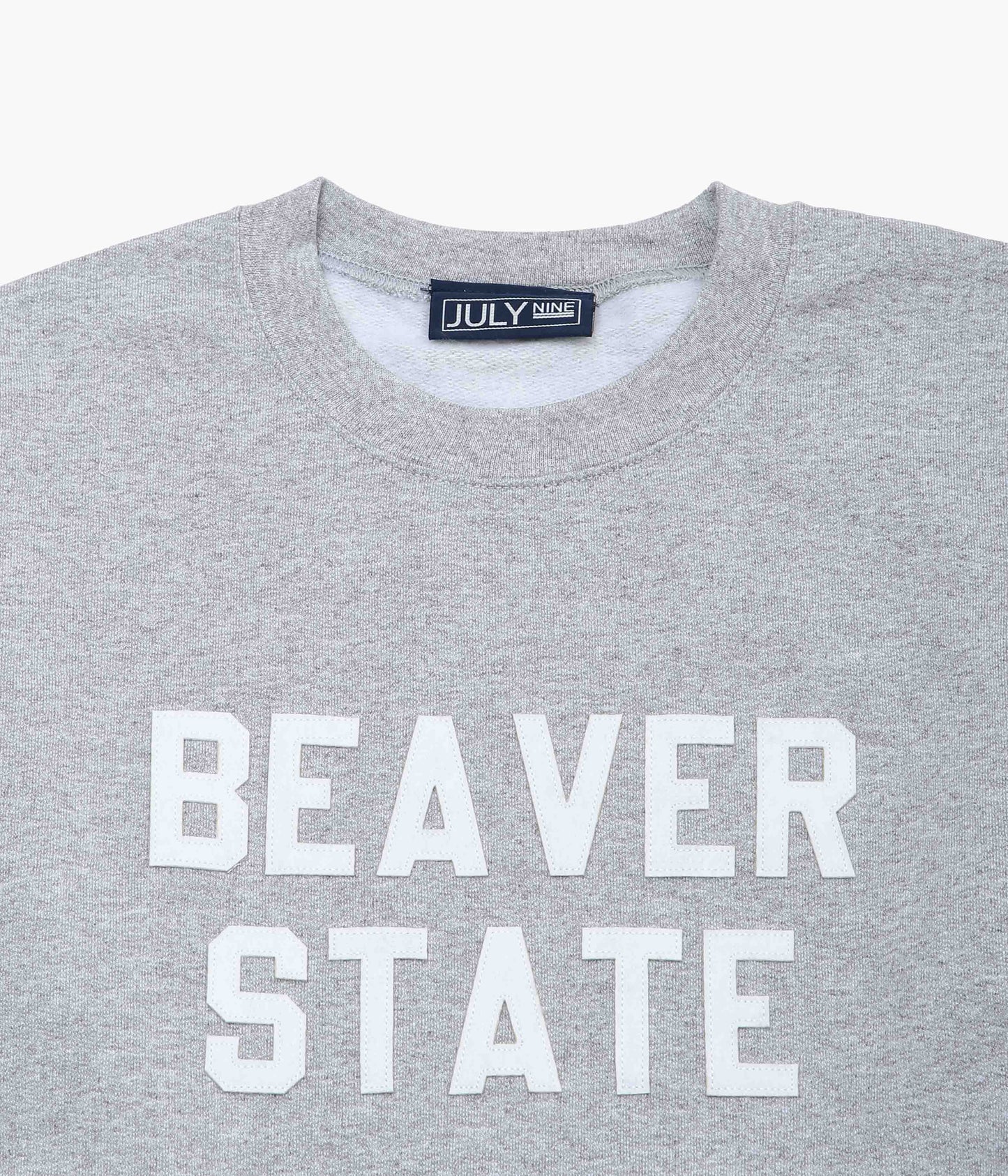 JULY NINE ''LETTERD SWEAT / BEAVER STATE'' (GRAY)