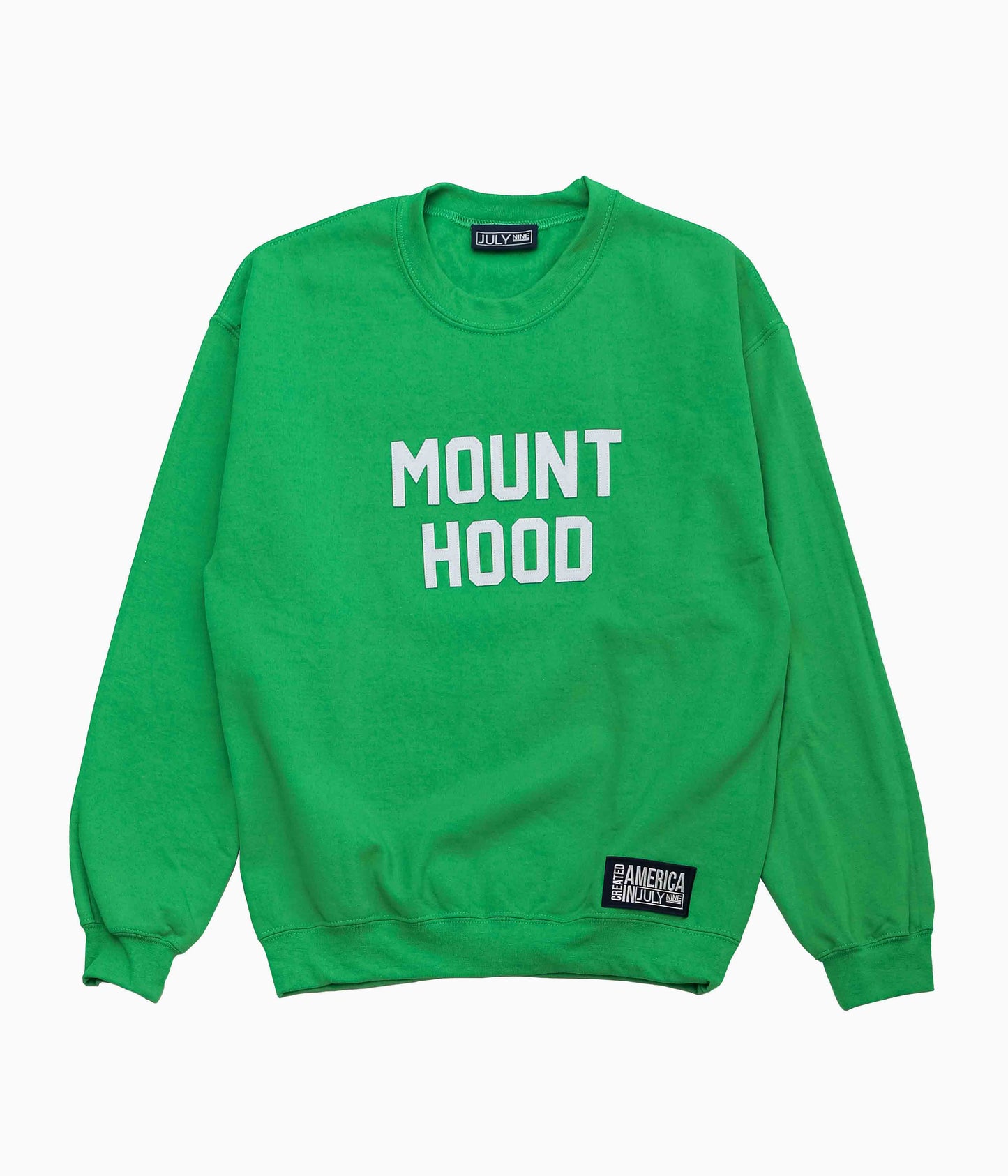 JULY NINE ''LETTERD SWEAT / MOUNT HOOD'' (GREEN)