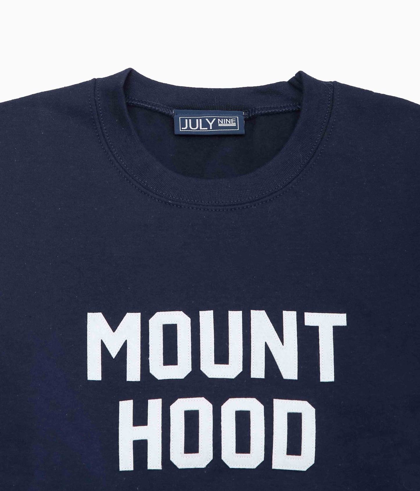 JULY NINE ''LETTERD SWEAT / MOUNT HOOD'' (NAVY)