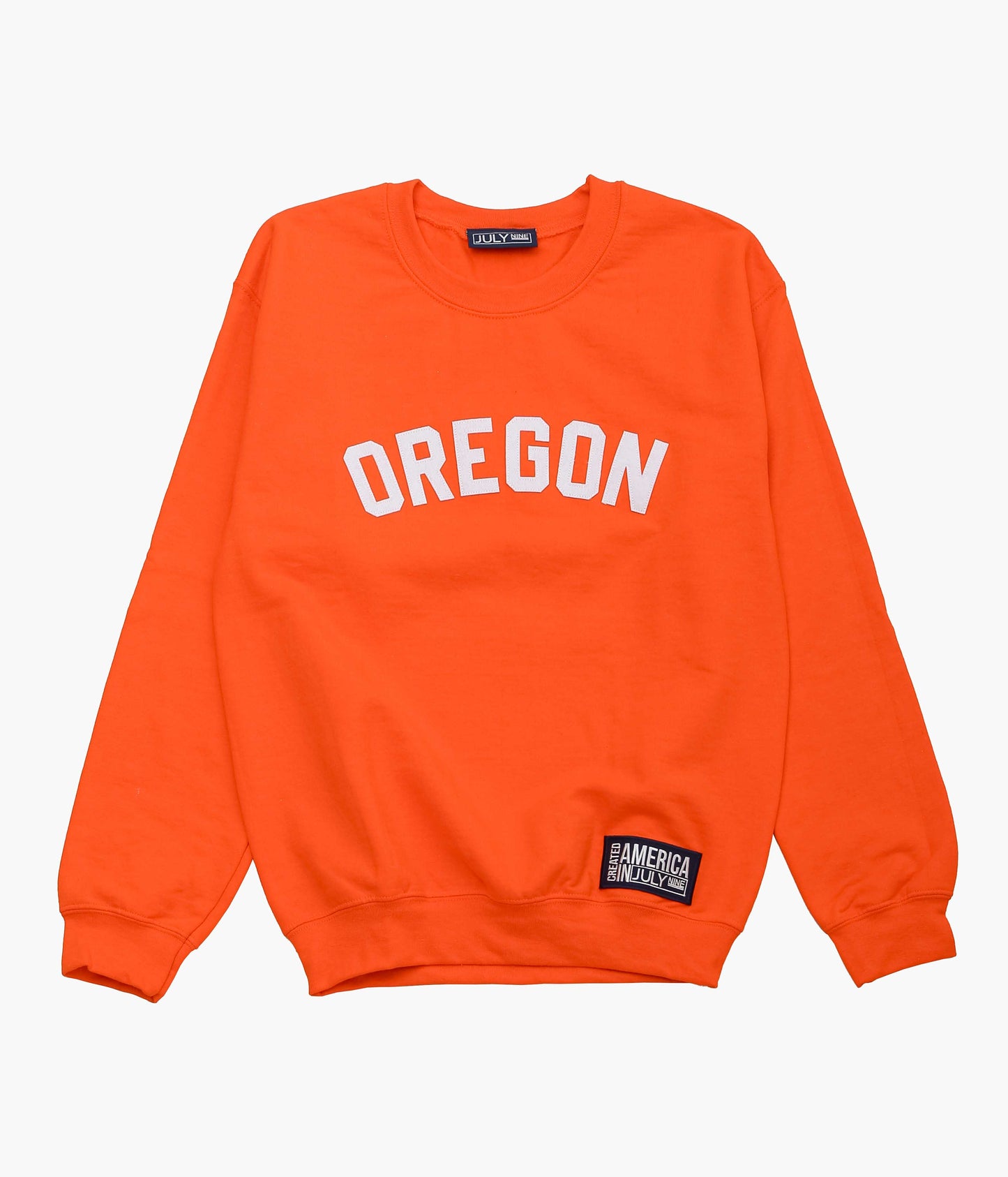 JULY NINE ''LETTERD SWEAT / OREGON'' (ORANGE)