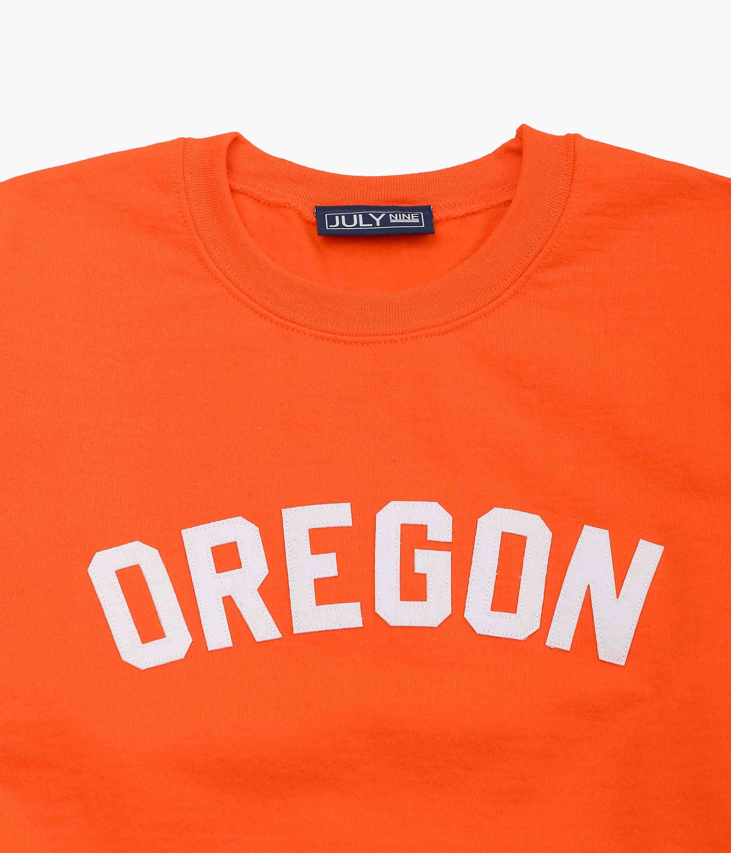 JULY NINE ''LETTERD SWEAT / OREGON'' (ORANGE)