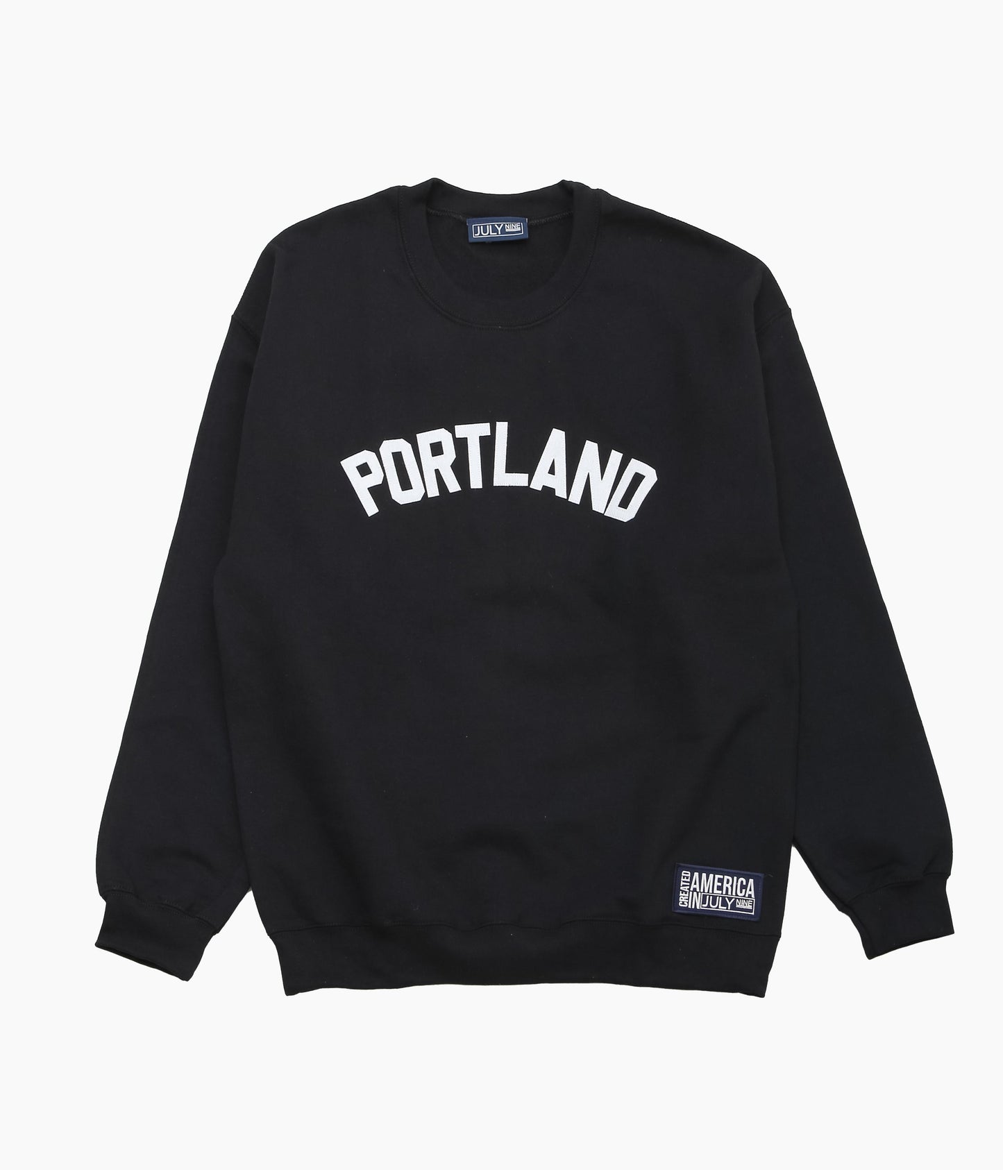 JULY NINE ''LETTERD SWEAT / PORTLAND'' (BLACK)