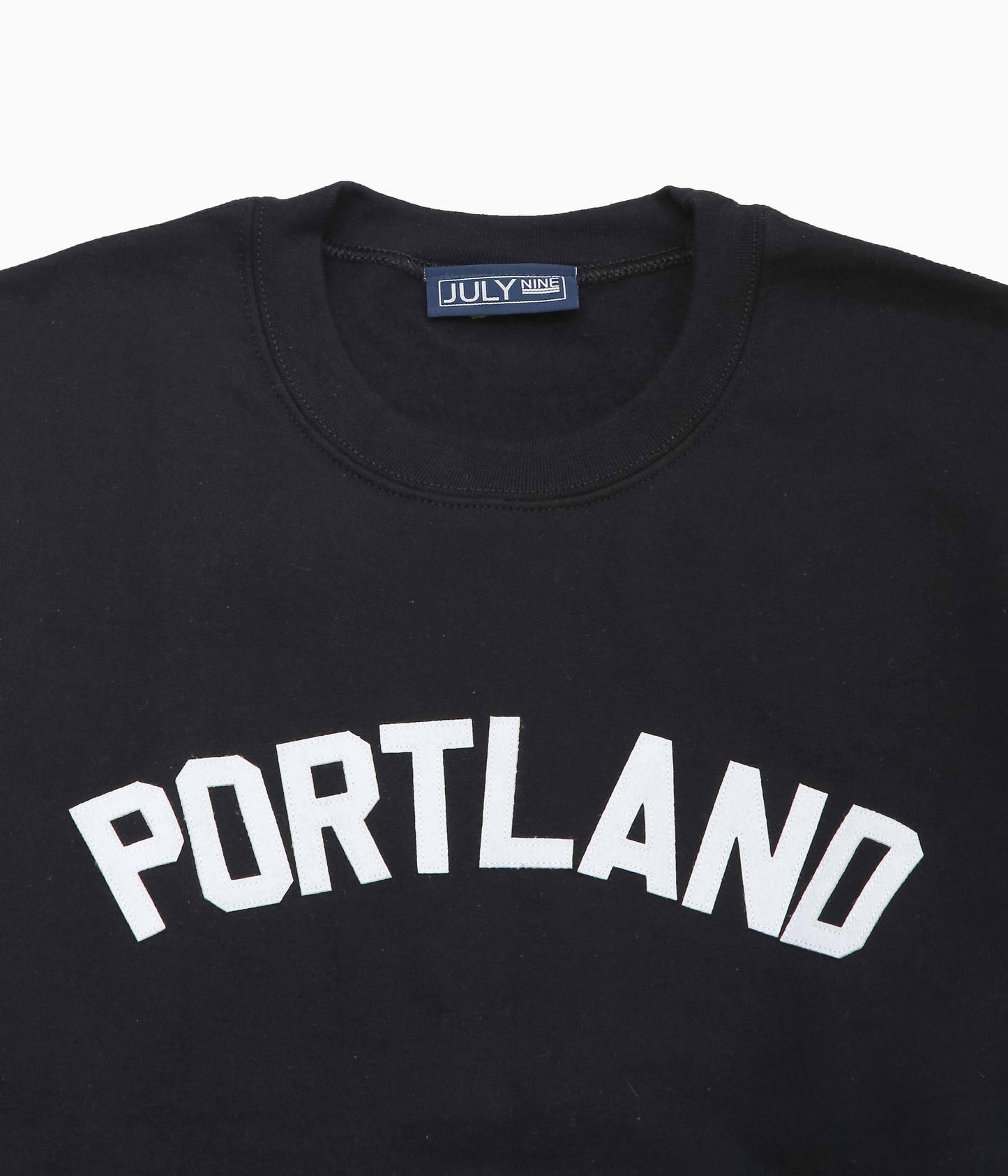 JULY NINE ''LETTERD SWEAT / PORTLAND'' (BLACK)