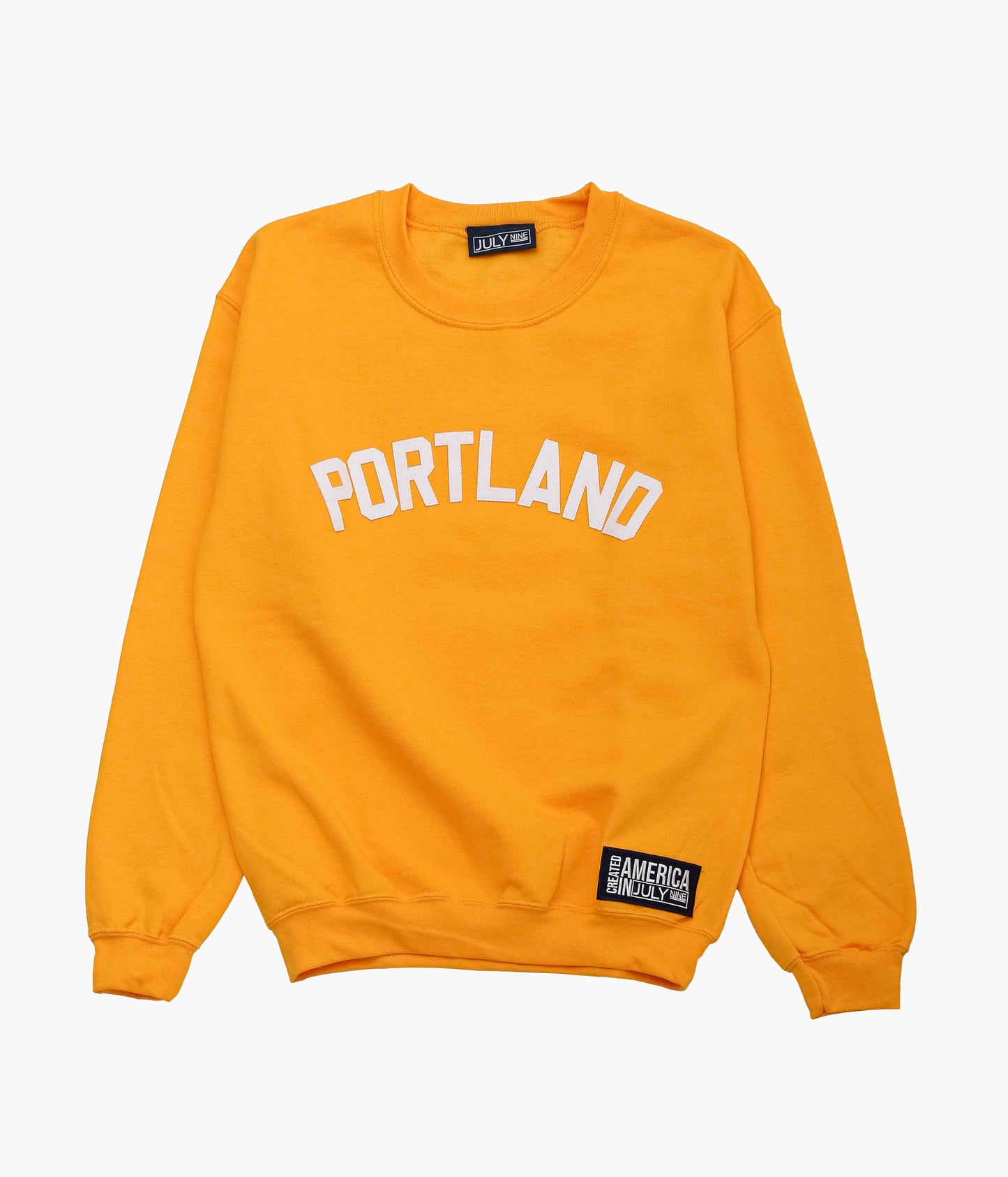 JULY NINE ''LETTERD SWEAT / PORTLAND'' (GOLD)