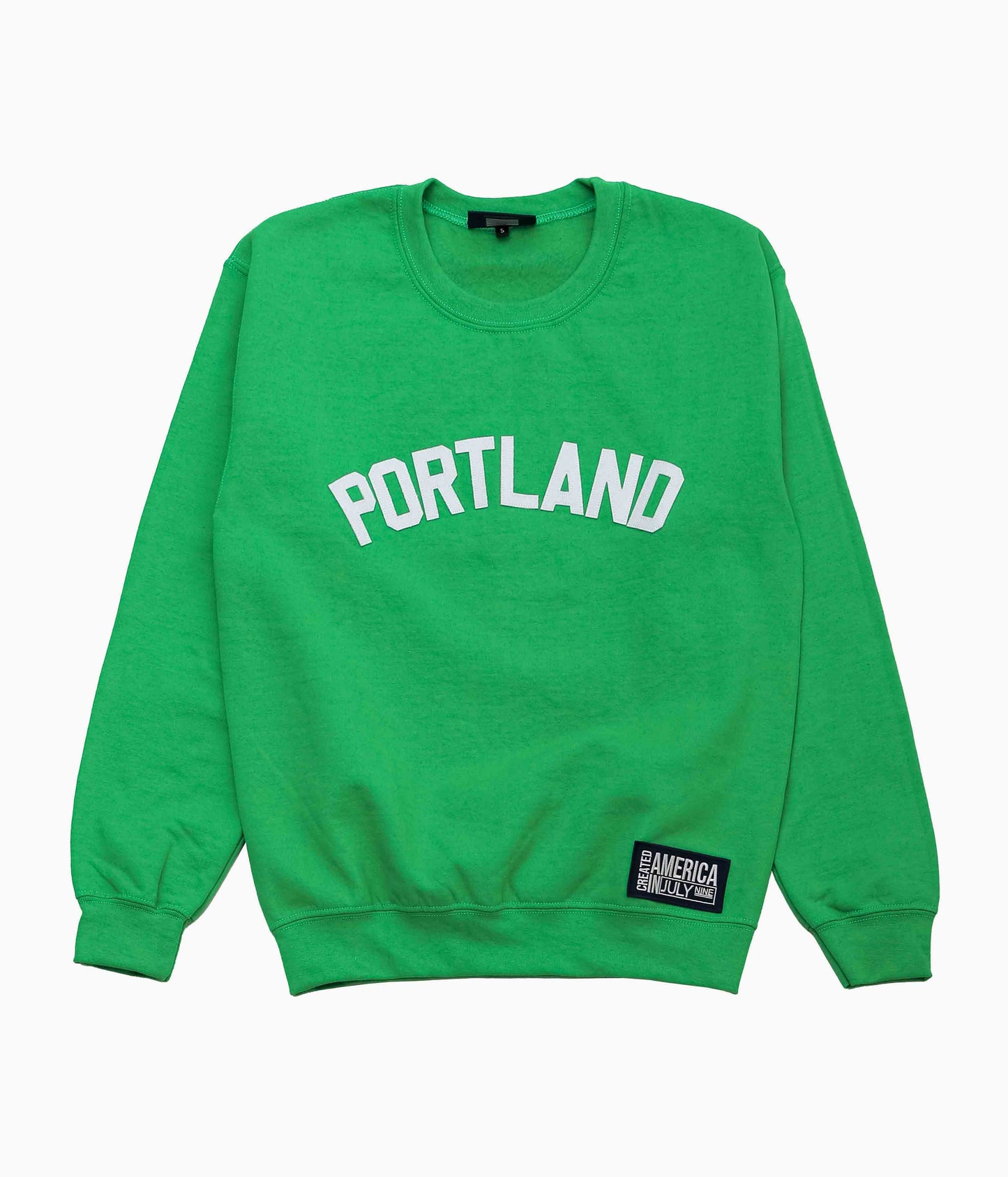 JULY NINE ''LETTERD SWEAT / PORTLAND'' (GREEN)