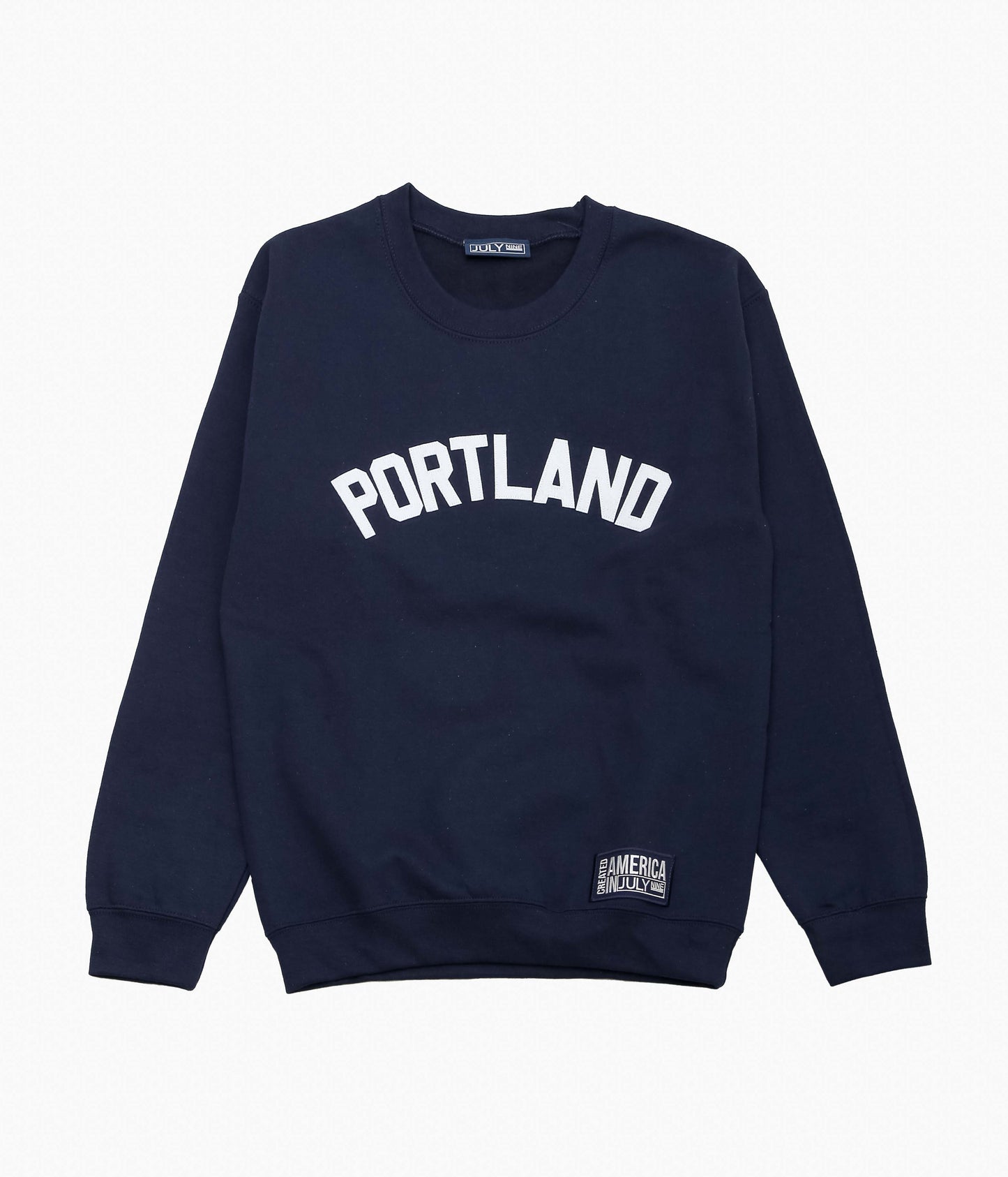 JULY NINE ''LETTERD SWEAT / PORTLAND'' (NAVY)