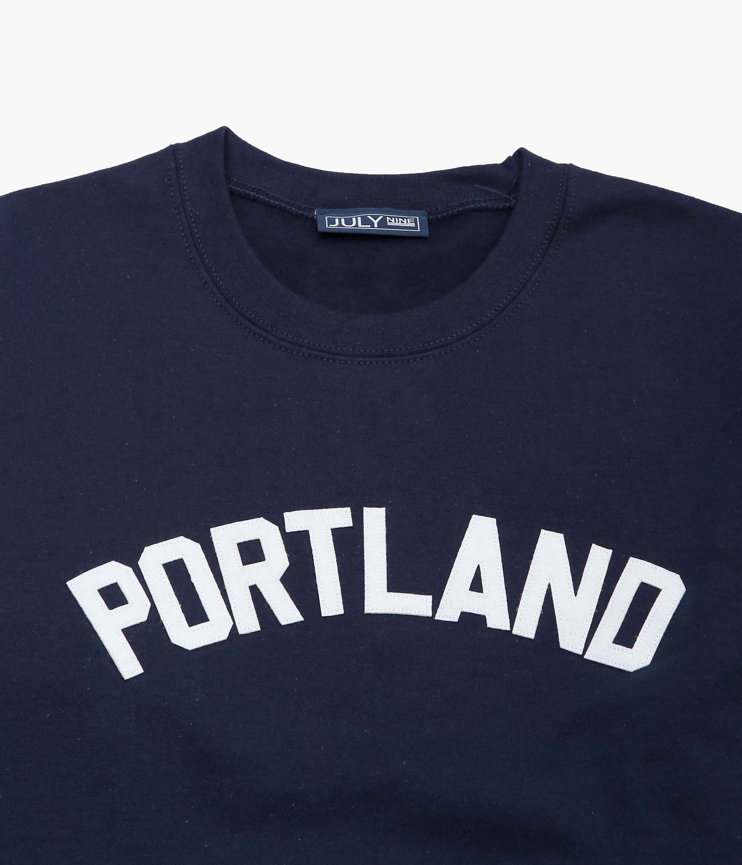 JULY NINE ''LETTERD SWEAT / PORTLAND'' (NAVY)