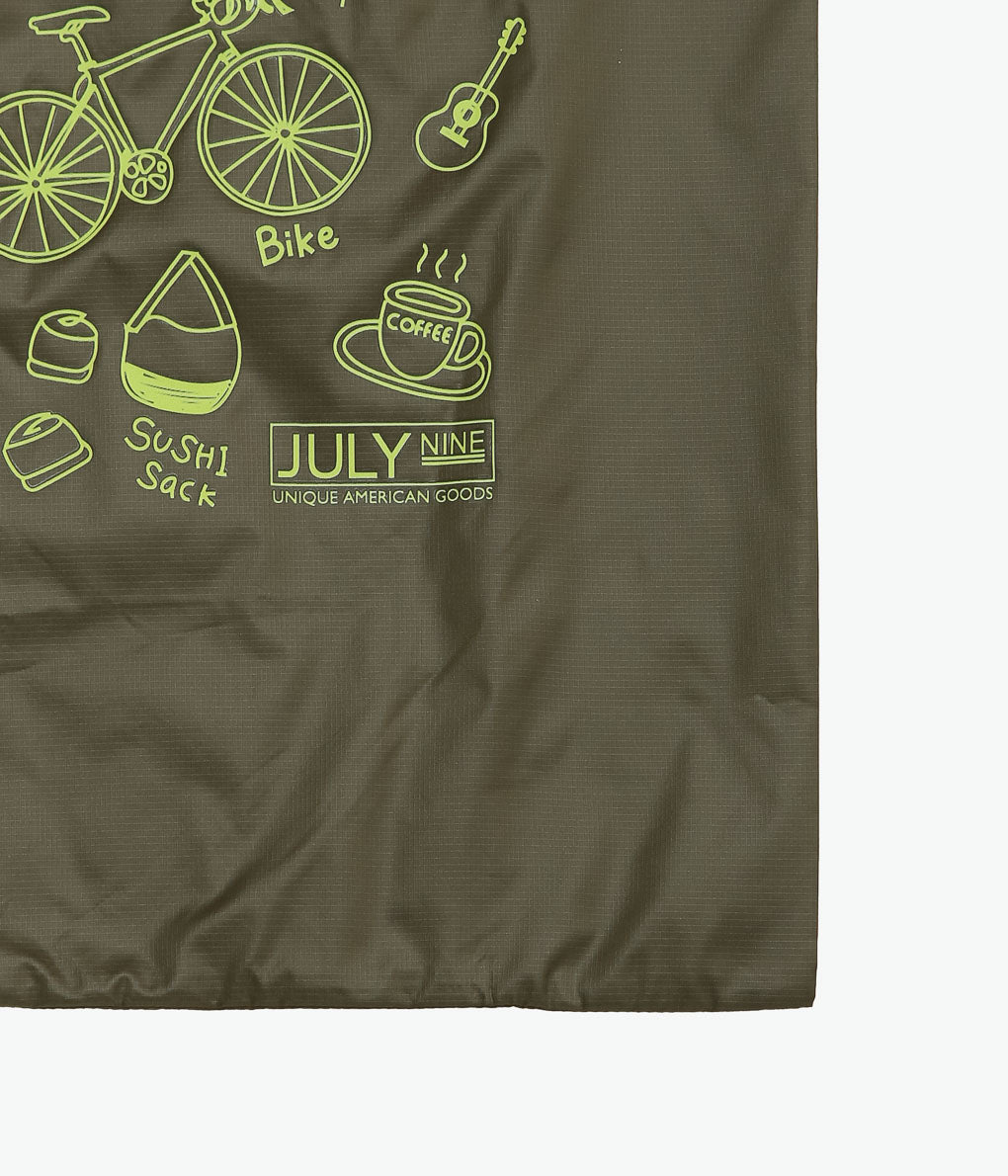 JULY NINE ''SHOPPING BAG OREGON'' (OLIVE)