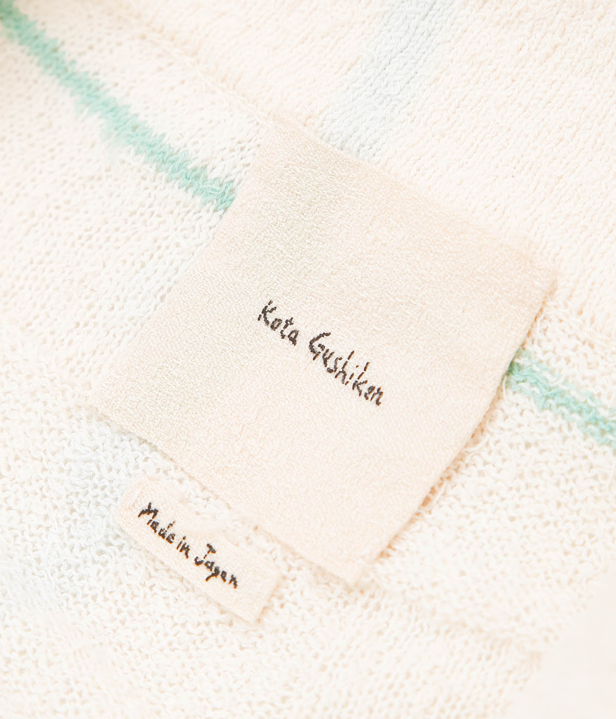 KOTA GUSHIKEN ''CHUSEN DYEING PLAID SHIRT'' (WHITE)