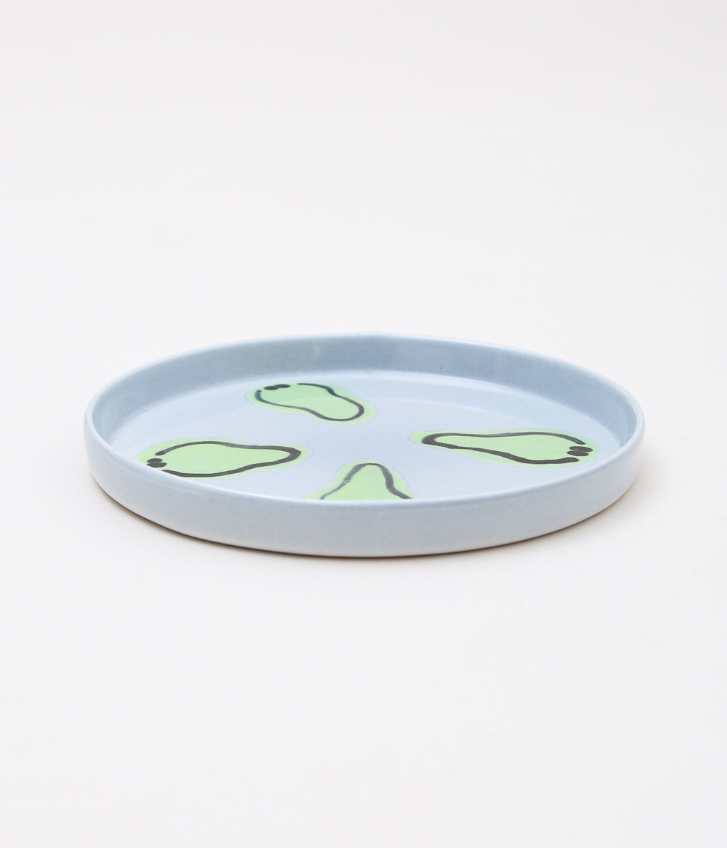 KOTA GUSHIKEN ''MELTED SMILE BABY PLATE'' (LIGHT BLUE GRAY②)