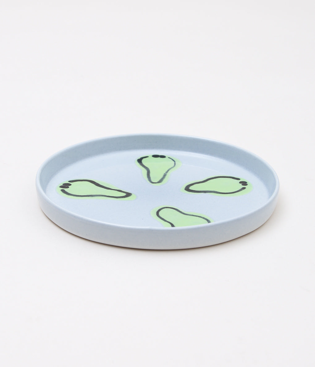 KOTA GUSHIKEN ''MELTED SMILE BABY PLATE'' (LIGHT BLUE GRAY②)