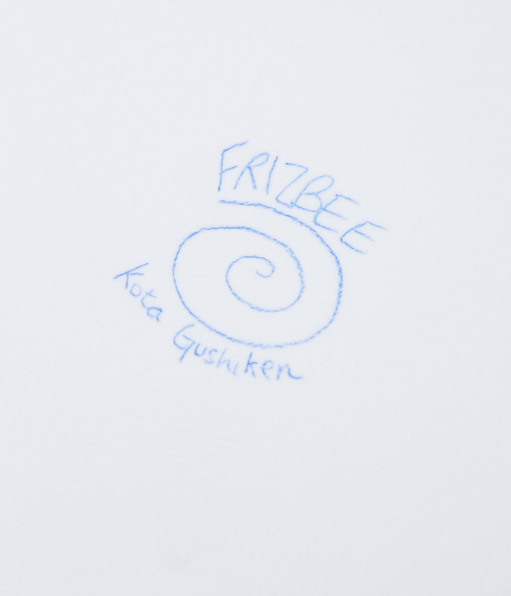 KOTA GUSHIKEN ''MELTED SMILE BABY PLATE'' (LIGHT BLUE GRAY②)