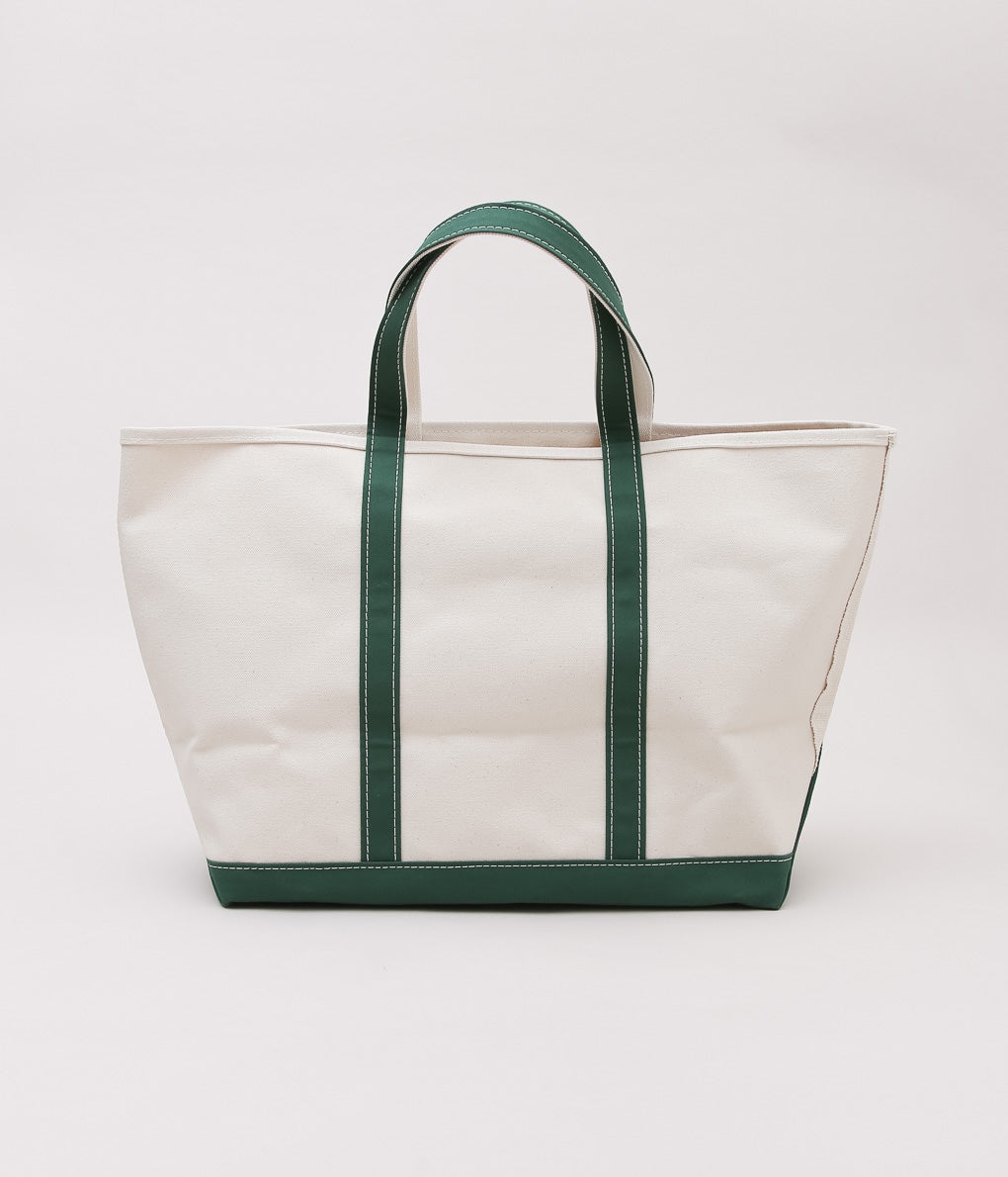 Vintage L.L. Bean Boat And Tote Green Trim Medium Sized