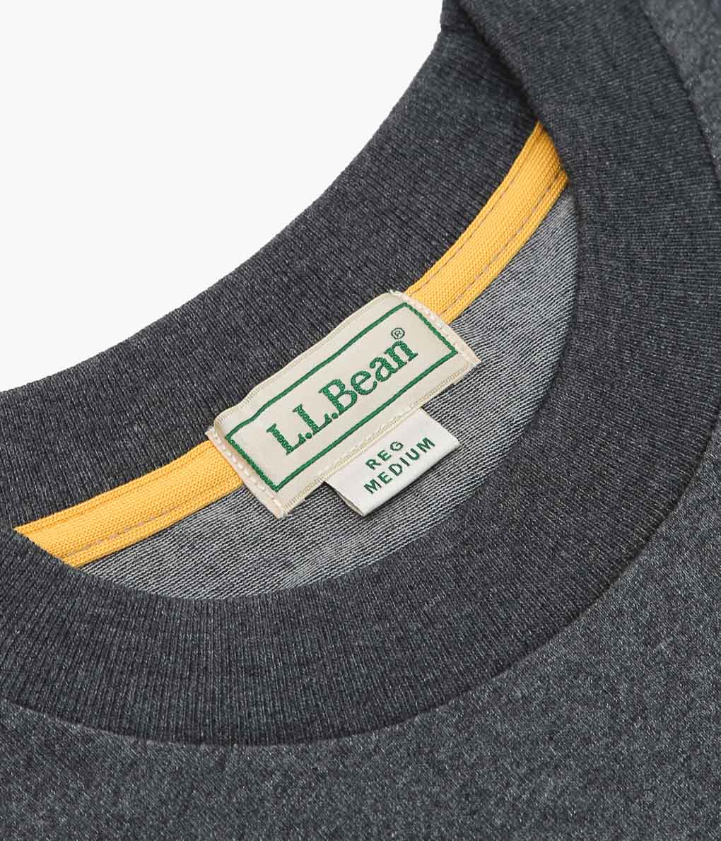 LL BEAN''MORRILL SHORT-SLEEVE ANIMAL TEE'' (MALLARD/CHARCOAL)
