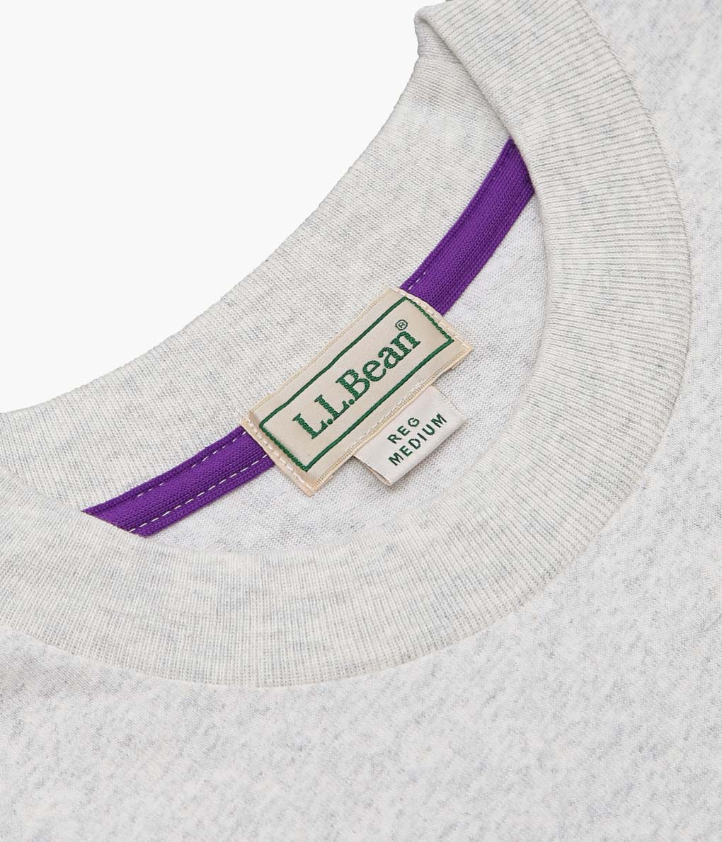 L.L. BEAN JAPAN EDITION''MORRILL SHORT-SLEEVE ANIMAL TEE'' (PTARMIGAN/GREY)