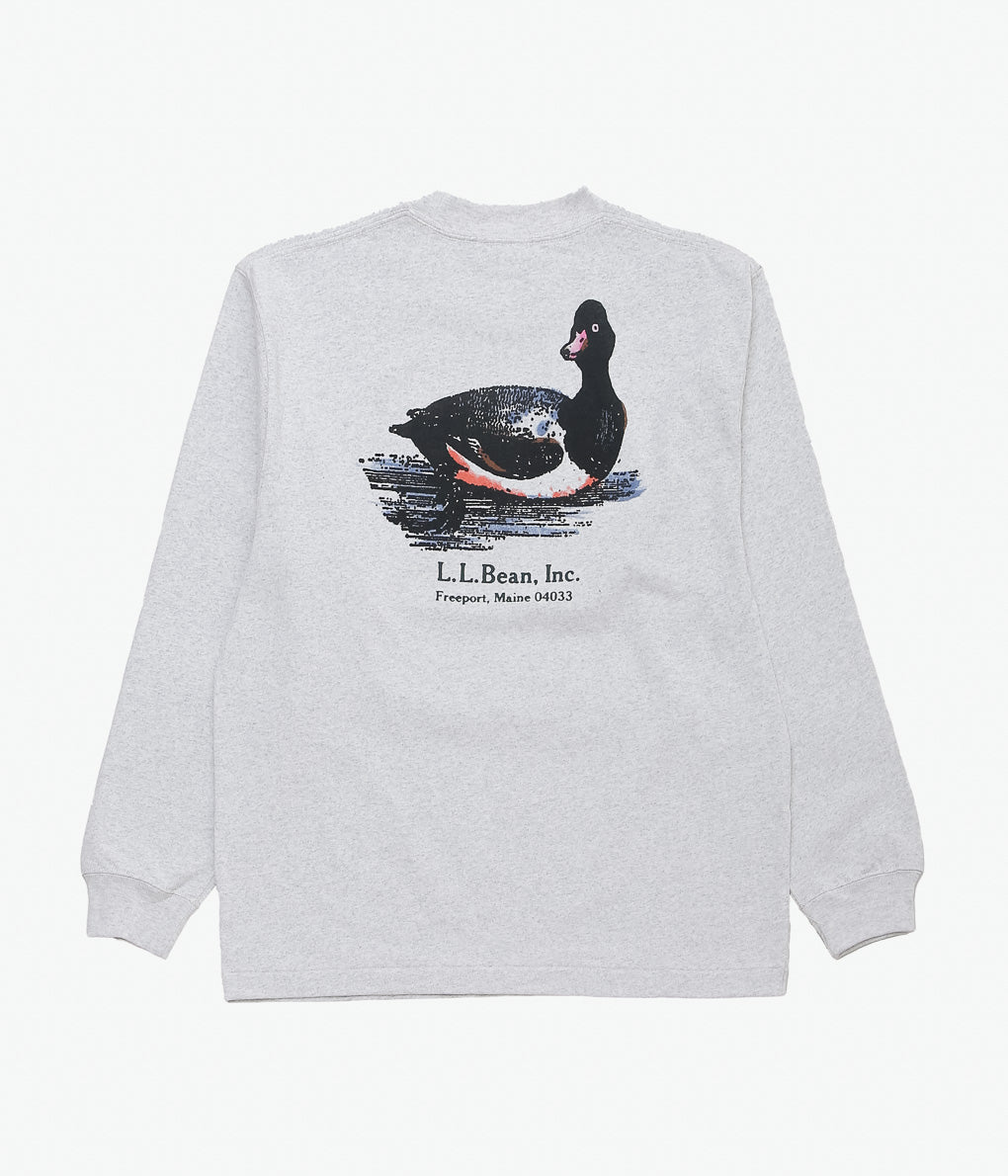 LL BEAN (JAPAN EDITION) ''UNION ANIMAL LONG SLEEVE TEE ''(MALLARD / GREY)