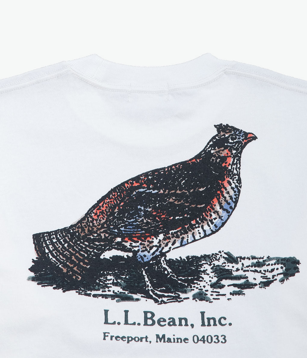 L.L. BEAN(JAPAN EDITION) ''UNION ANIMAL LONG SLEEVE TEE'' (PTARMIGAN/NATURAL)