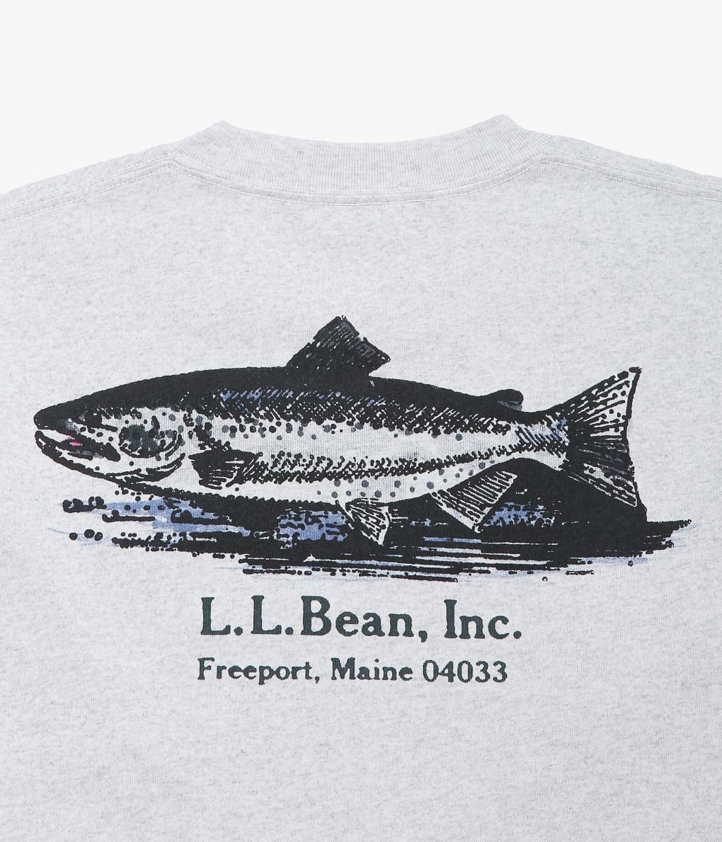 L.L. BEAN JAPAN EDITION ''UNION ANIMAL LONG SLEEVE TEE'' (TROUT/GREY)