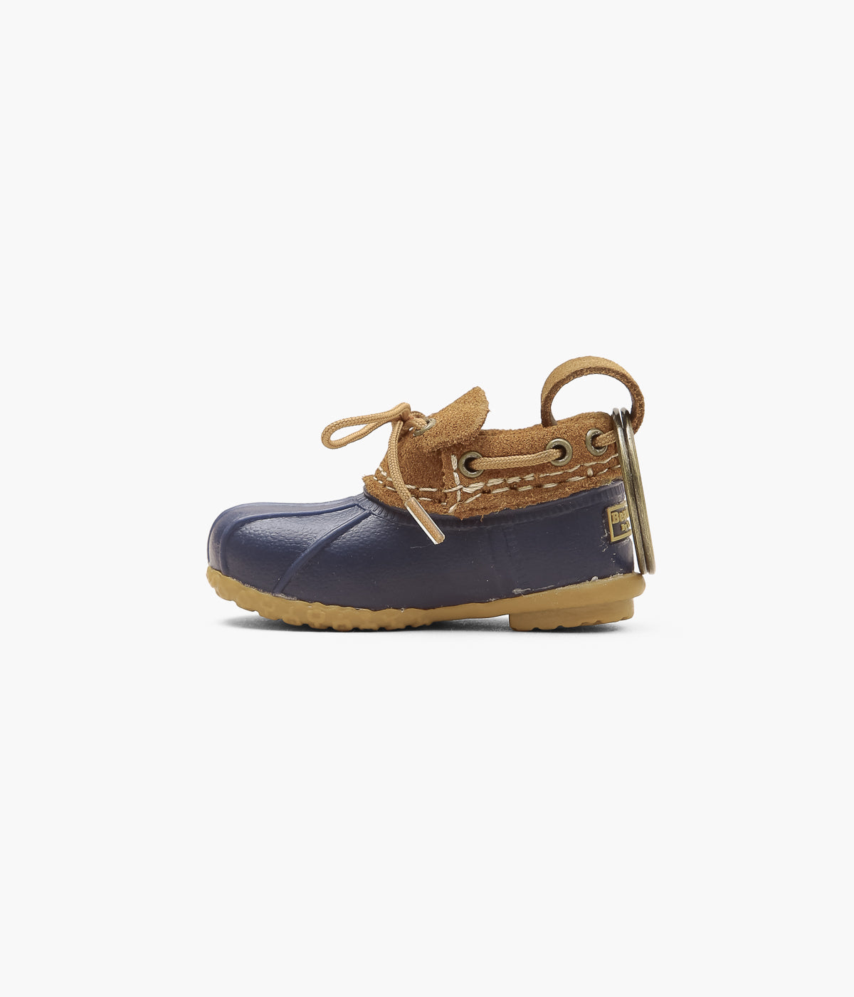 L.L. BEAN ''L.L.BEAN RUBBER MOC KEY CHAIN'' (BLUE/BROWN)