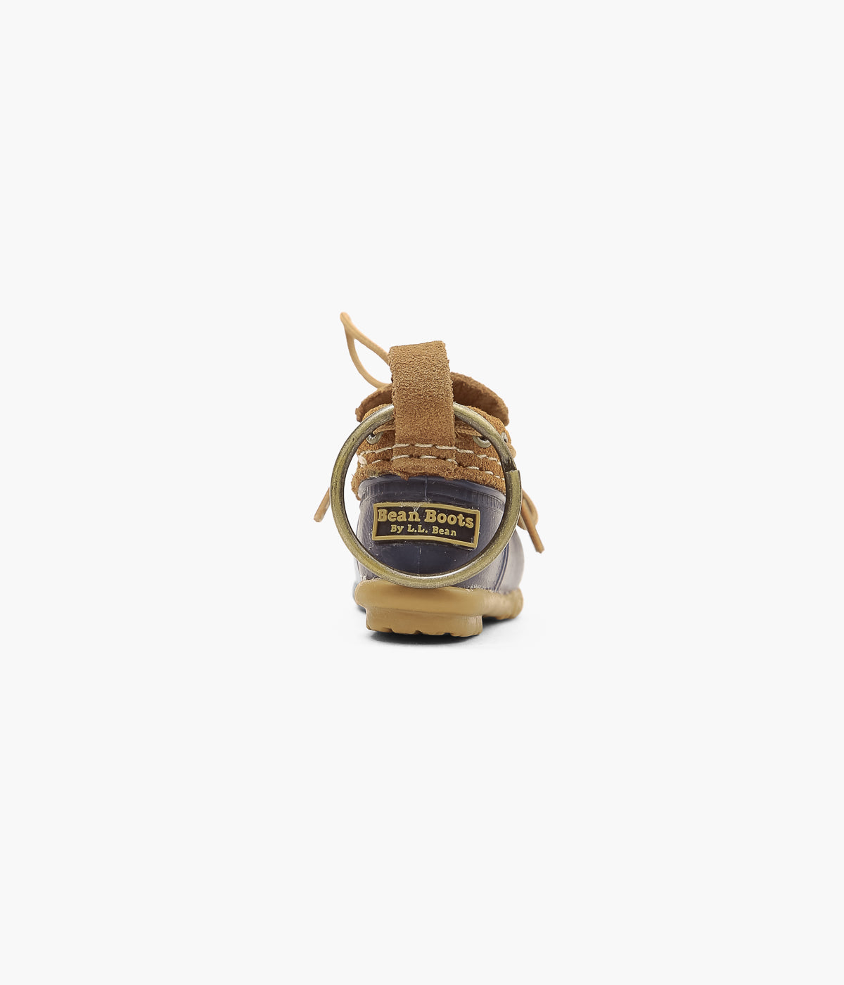 L.L. BEAN ''L.L.BEAN RUBBER MOC KEY CHAIN'' (BLUE/BROWN)