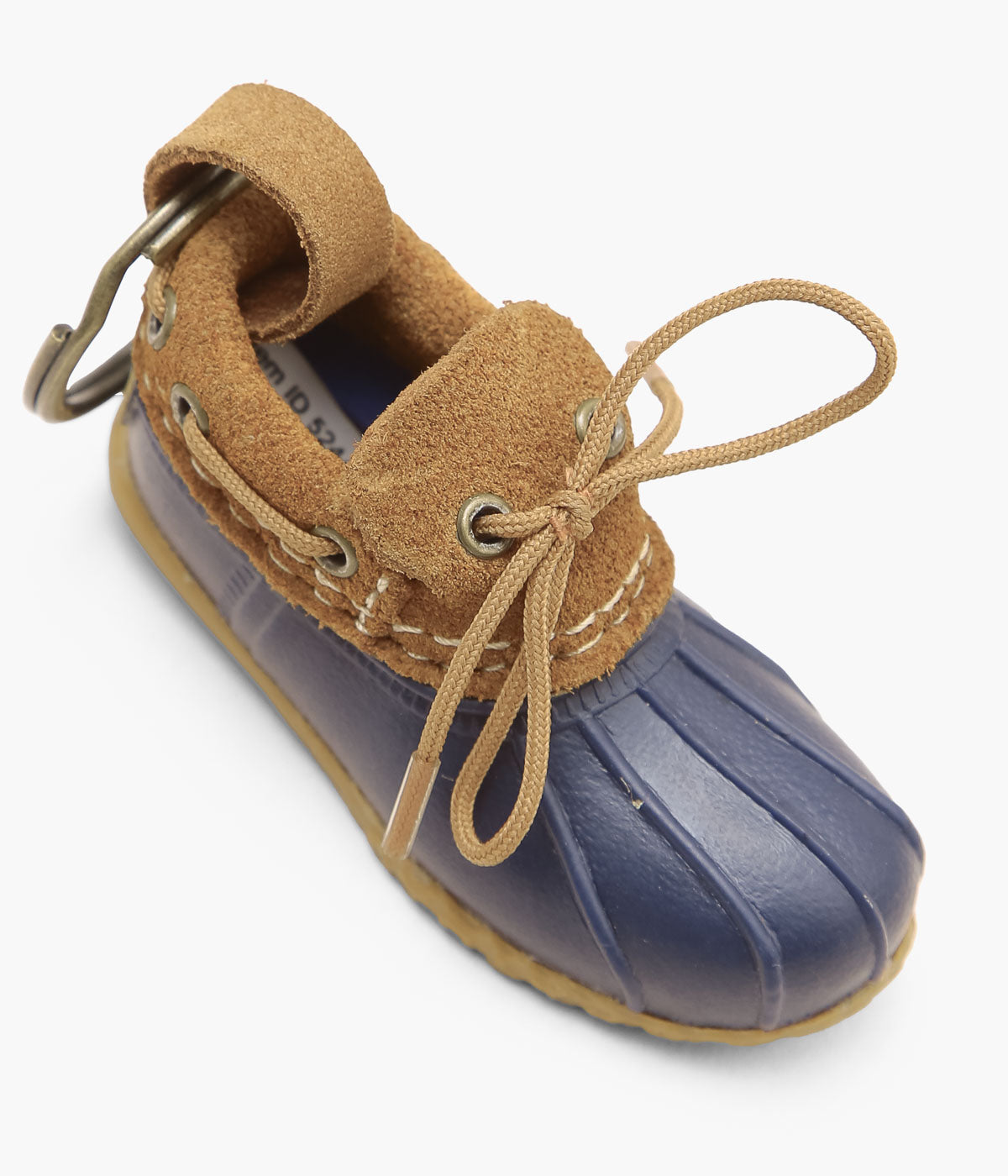 L.L. BEAN ''L.L.BEAN RUBBER MOC KEY CHAIN'' (BLUE/BROWN)