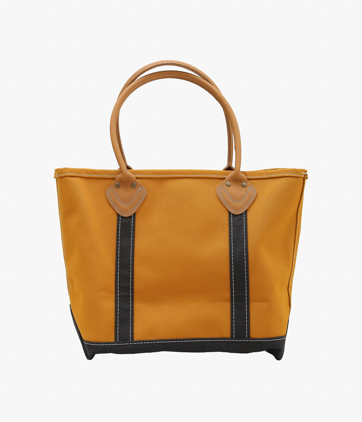 L.L. BEAN ''LEATHER HANDLE KATAHDIN BOAT AND TOTE MEDIUM'' (DARK BRONZE/BLACK)