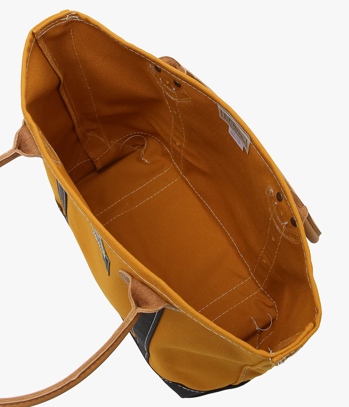 L.L. BEAN ''LEATHER HANDLE KATAHDIN BOAT AND TOTE MEDIUM'' (DARK BRONZE/BLACK)