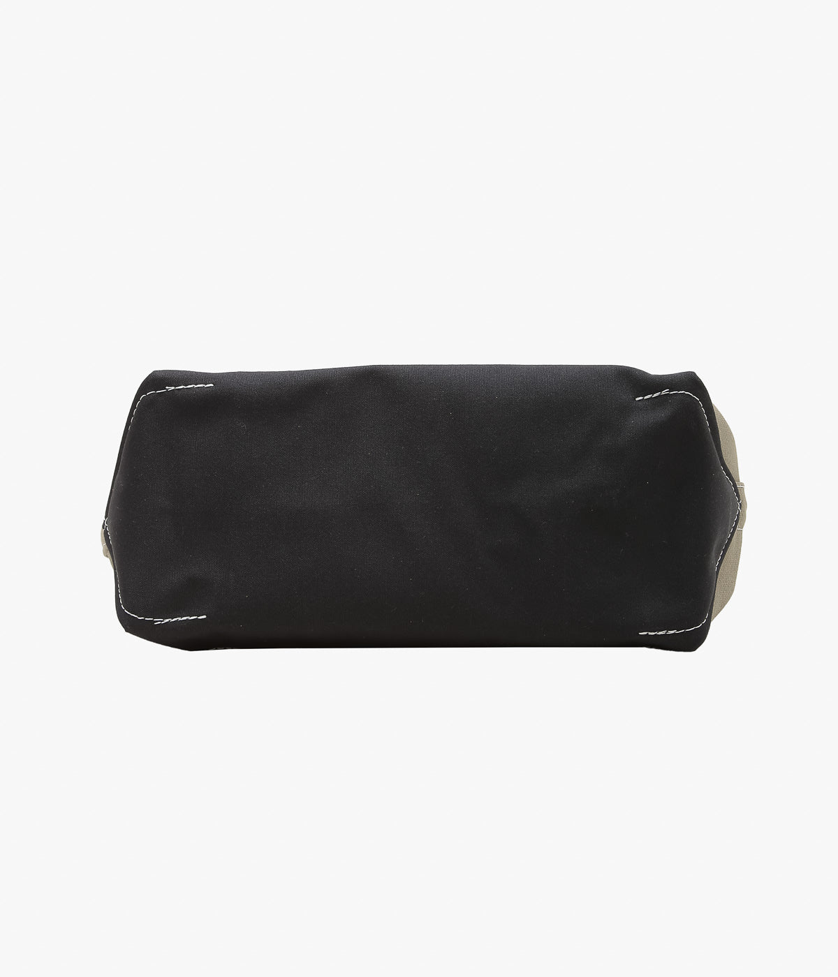 LL BEAN ''LEATHER HANDLE KATAHDIN BOAT AND TOTE MEDIUM'' (DARK CEMENT/BLACK)