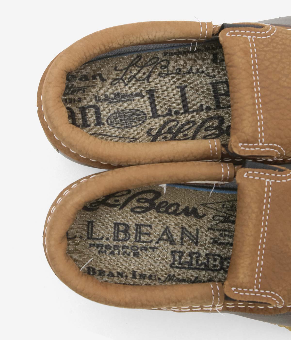 L.L. BEAN "RUBBER MOC SLIP ON MEN'S" (ALLSPICE/BROWN)