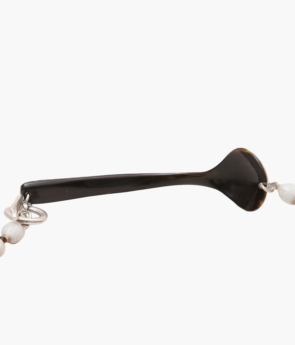 LA CATERINA JEWELRY ''GREY TAPARNI NECKLACE'' (WHITE ①)